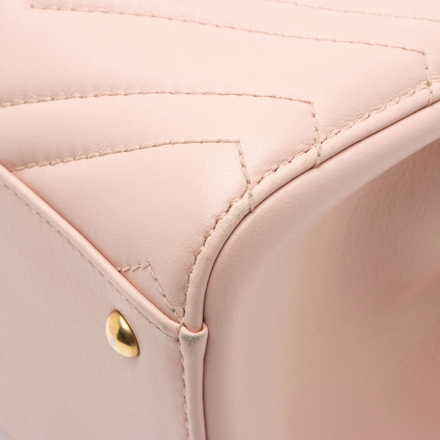 Gucci Matelasse Leather GG Marmont Top Handle Small Satchel (SHF-0hn0Gf)