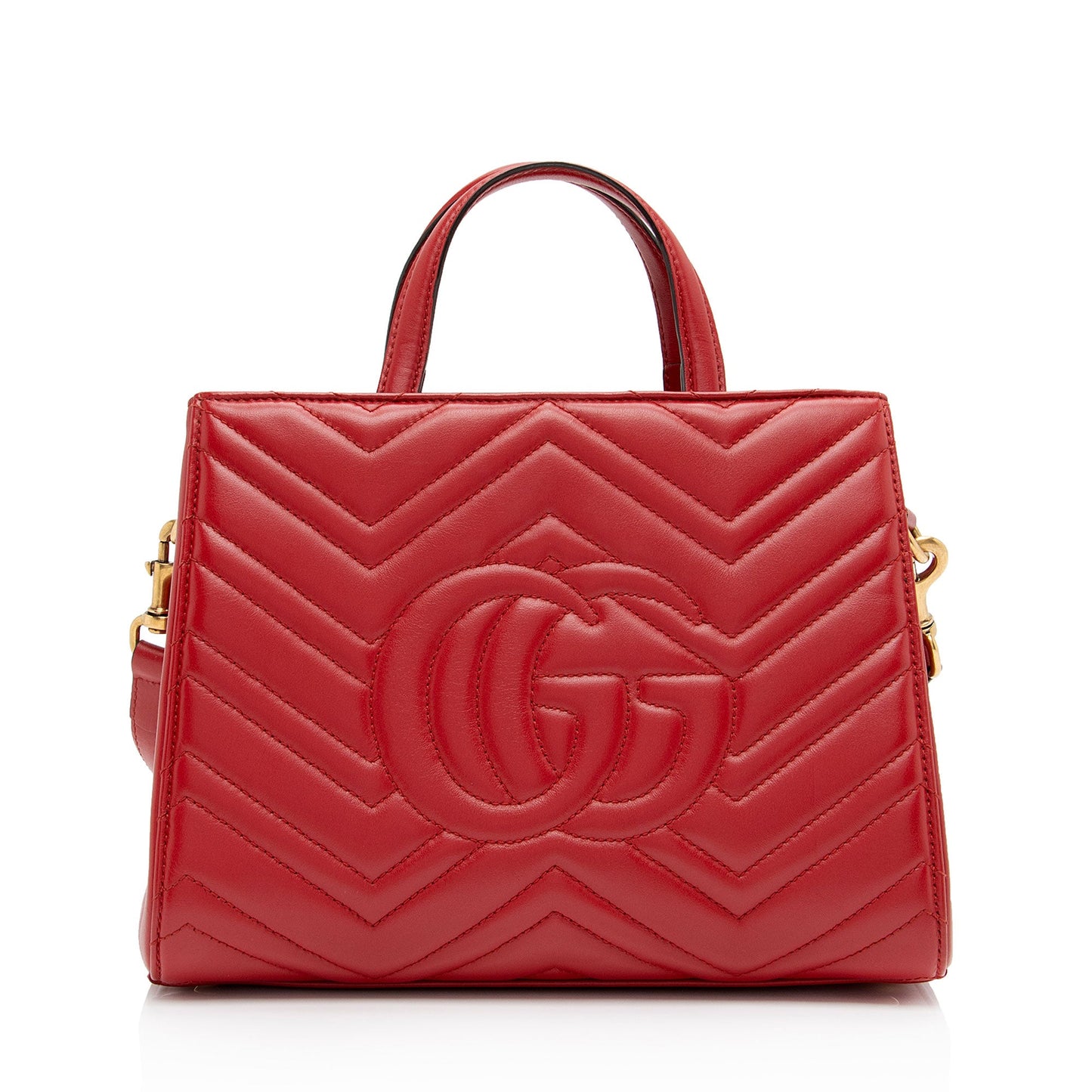 Gucci Matelasse Leather GG Marmont Small Satchel