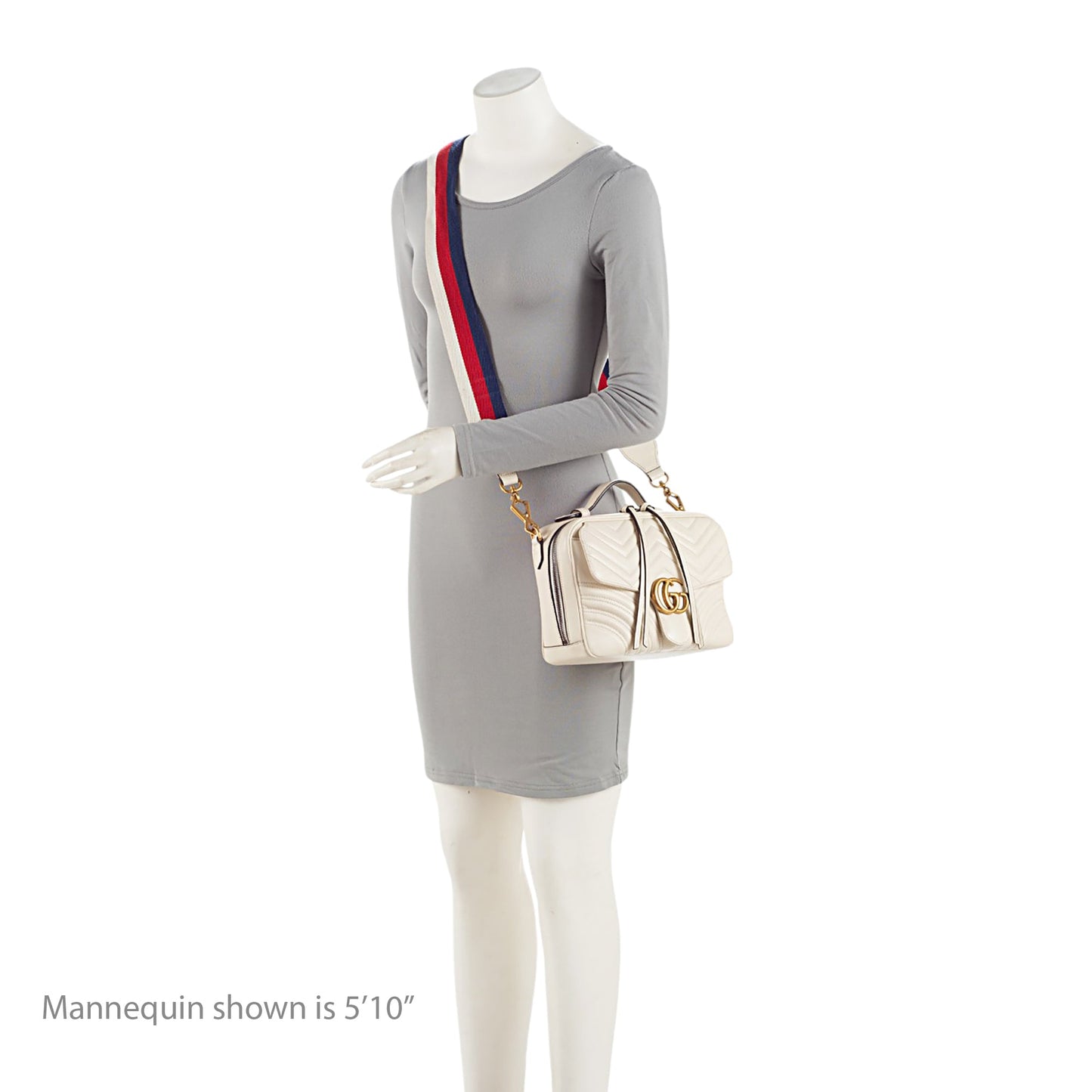 Gucci Matelasse Leather GG Marmont Zip Around Top Handle (SHF-mIutYM)
