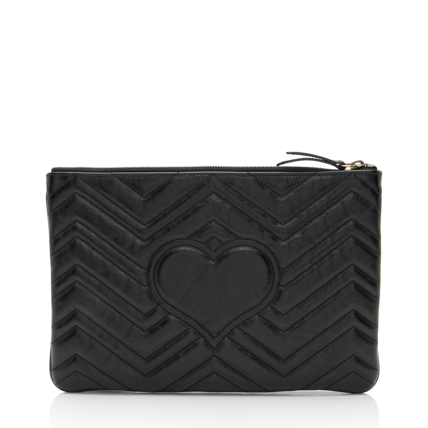 Gucci Matelasse Leather GG Marmont Zip Pouch