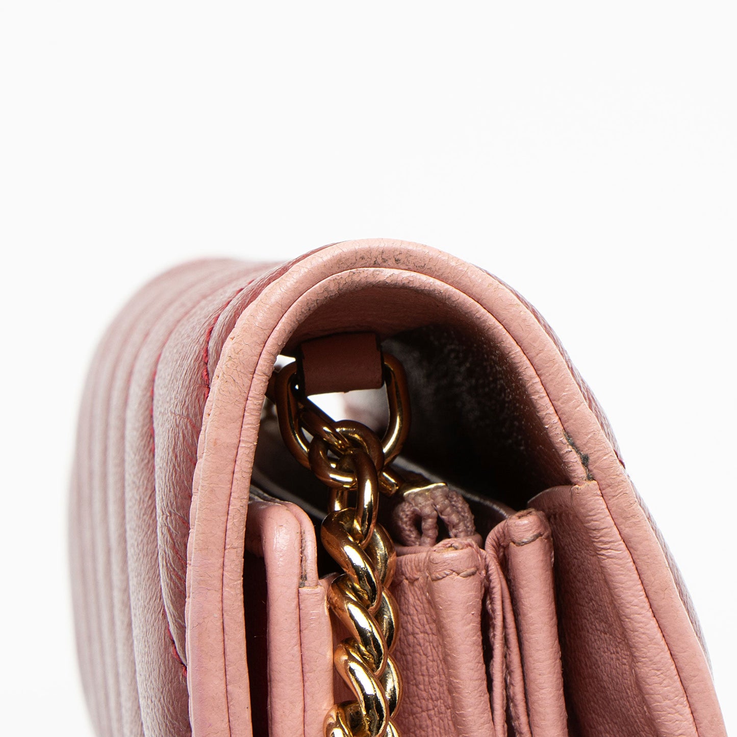 Gucci Matelasse Leather Torchon GG Marmont Mini Chain Bag