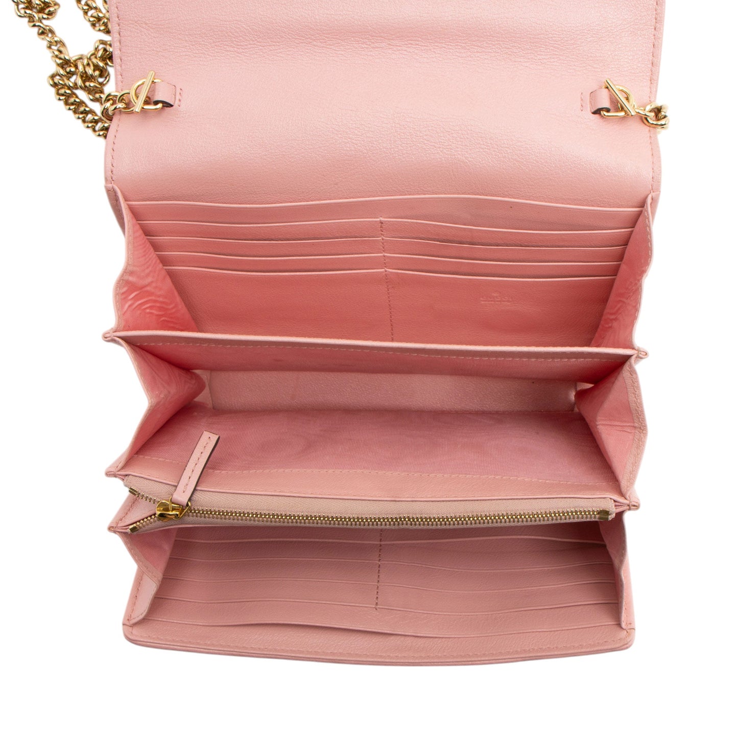 Gucci Matelasse Leather Torchon GG Marmont Mini Chain Bag