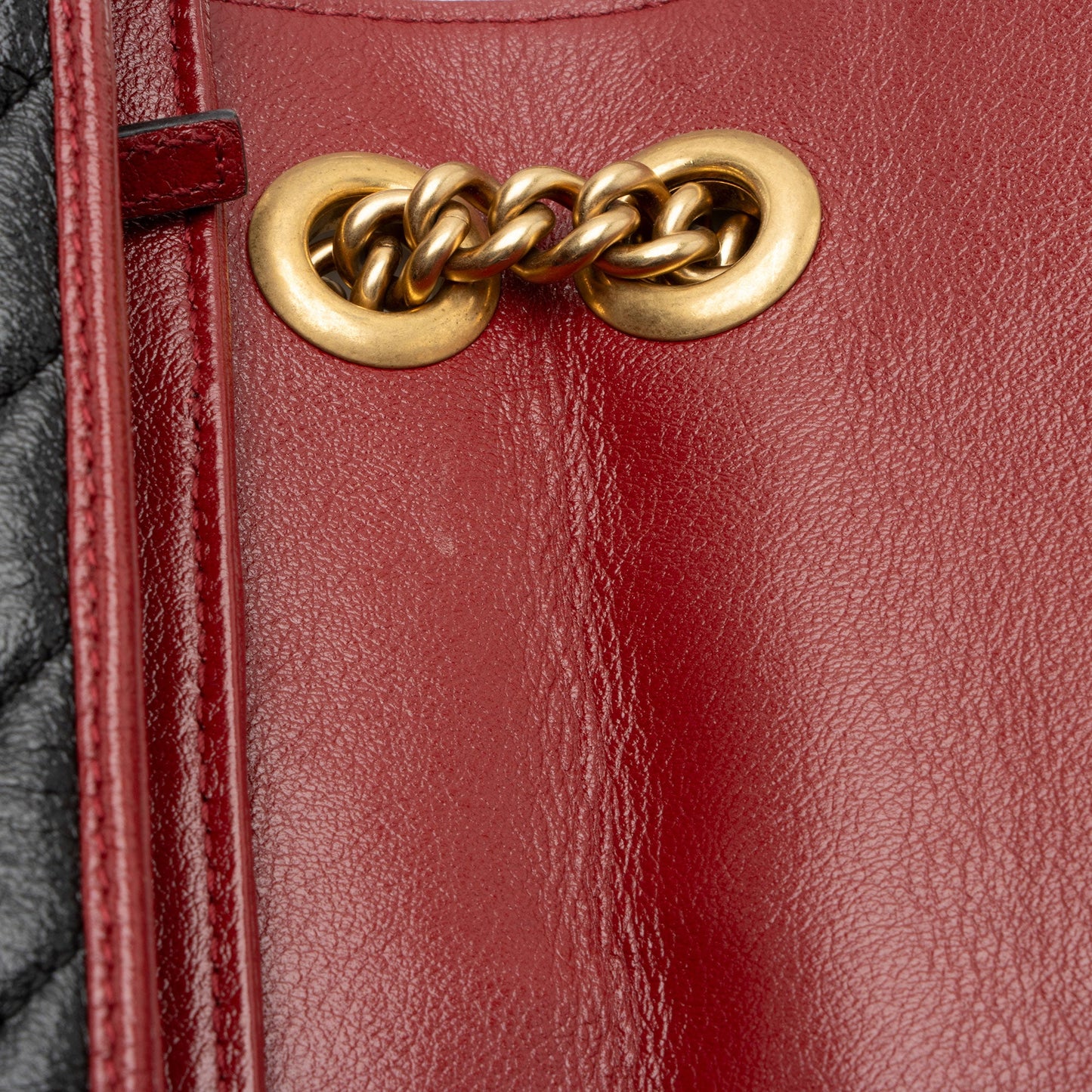 Gucci Matelasse Leather Torchon GG Marmont Small Flap Bag