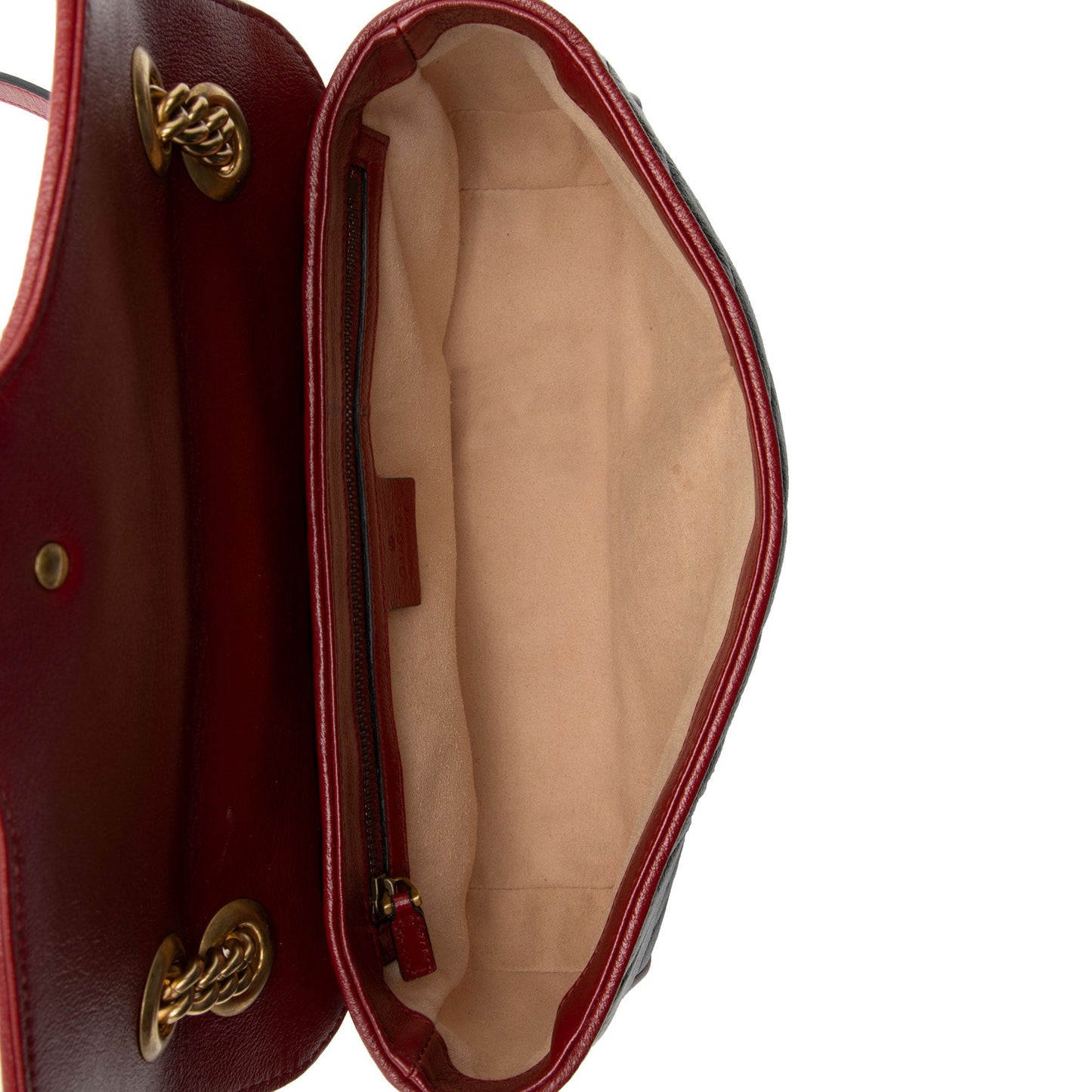 Gucci Matelasse Leather Torchon GG Marmont Small Flap Bag