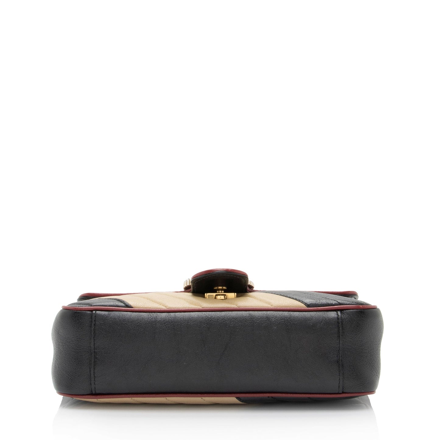Gucci Matelasse Leather Torchon GG Marmont Small Flap Bag (SHF-fNtxDP)
