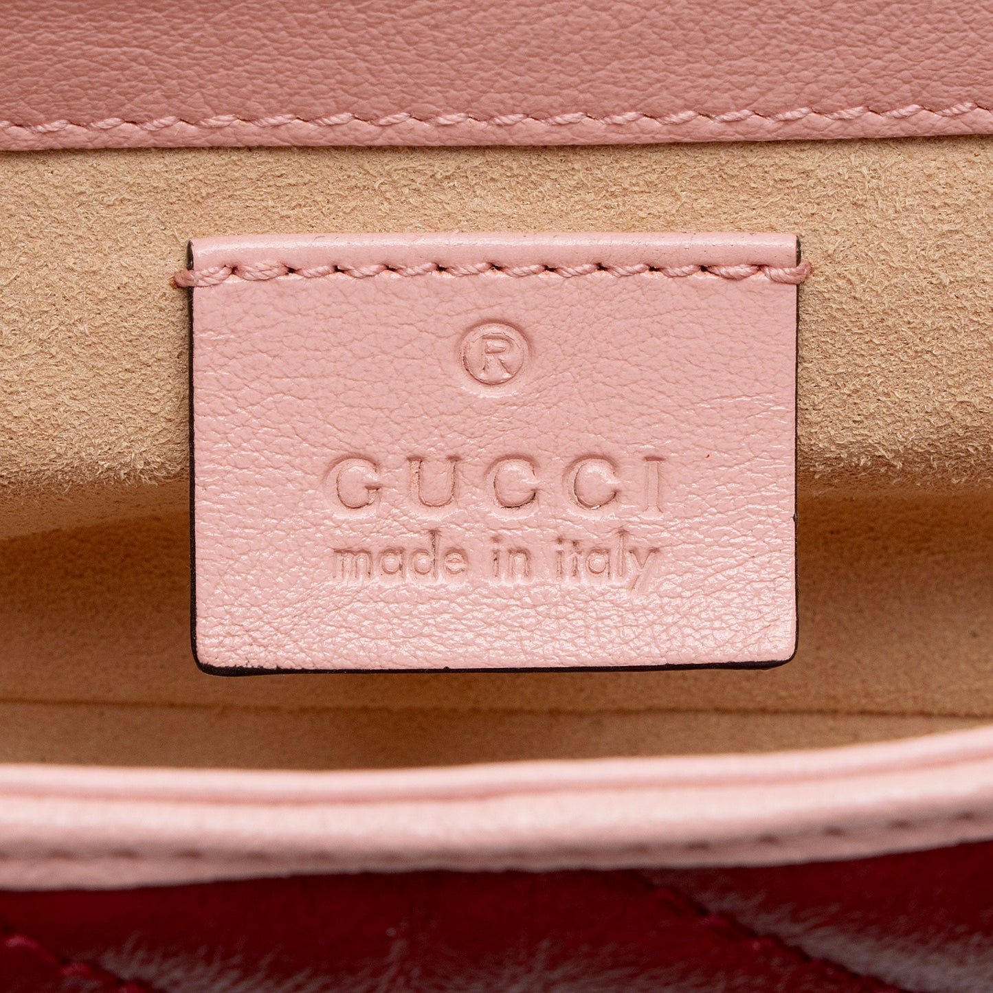 Gucci Matelasse Leather Torchon GG Marmont Super Mini Flap Bag