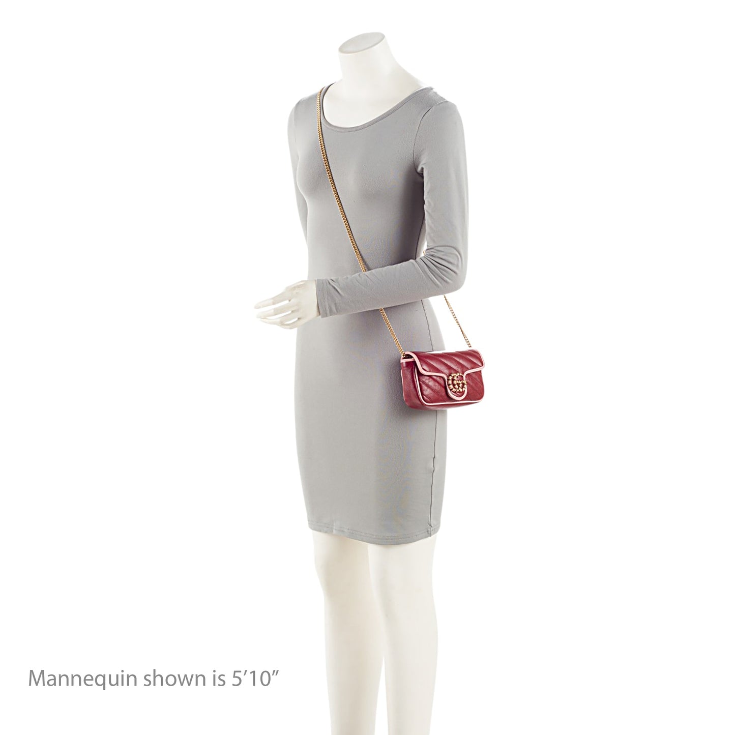 Gucci Matelasse Leather Torchon GG Marmont Super Mini Flap Bag