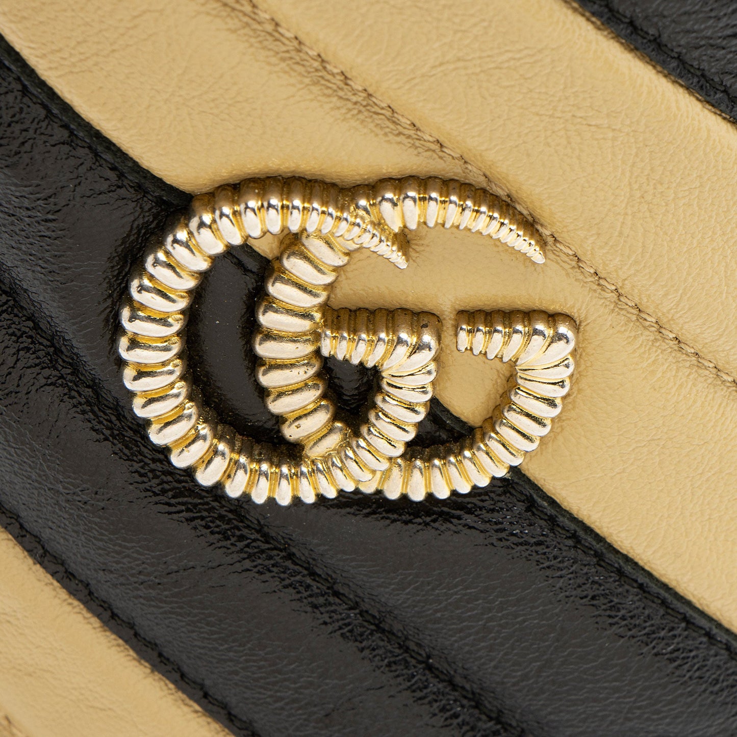 Gucci Matelasse Striped Leather GG Marmont Mini 2.0 Bucket Bag