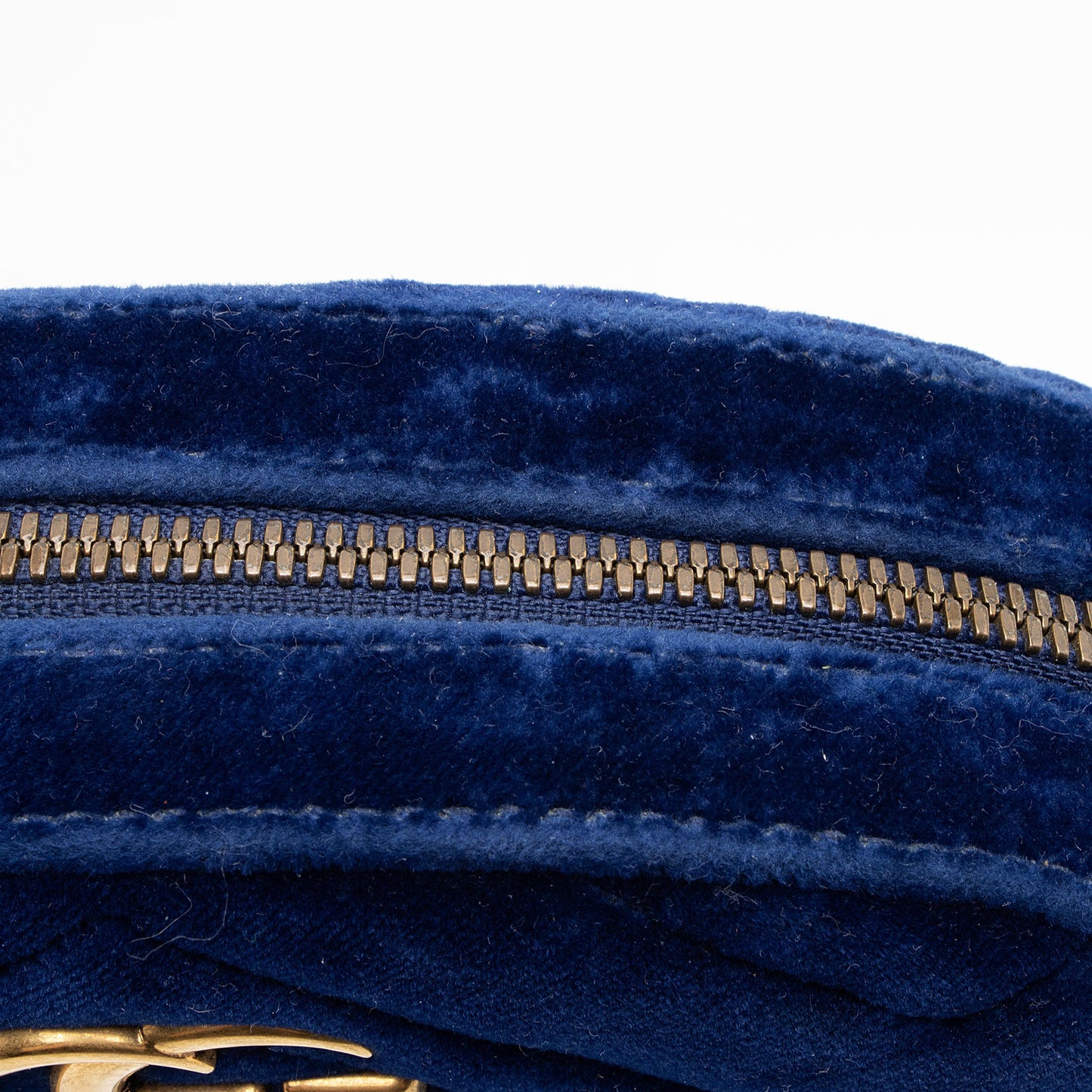 Gucci Matelasse Velvet GG Marmont Belt Bag - Size 34 / 85