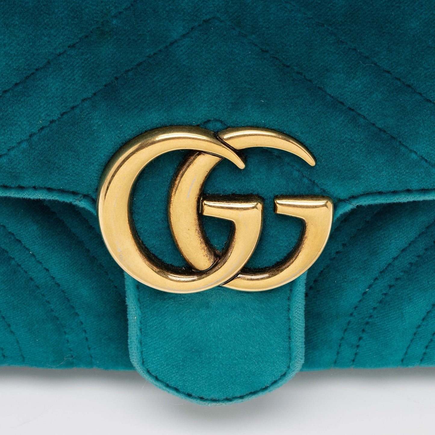 Gucci Matelasse Velvet GG Marmont Mini Flap Bag