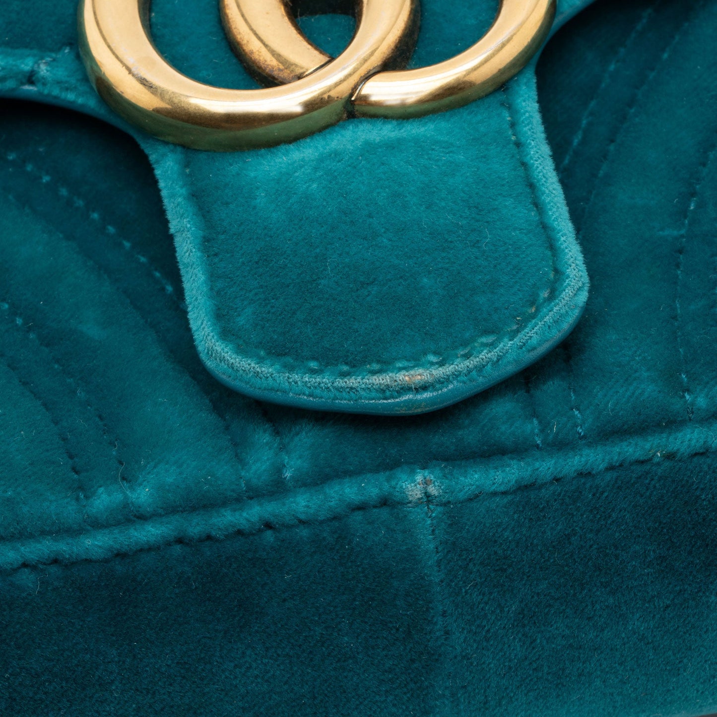 Gucci Matelasse Velvet GG Marmont Mini Flap Bag