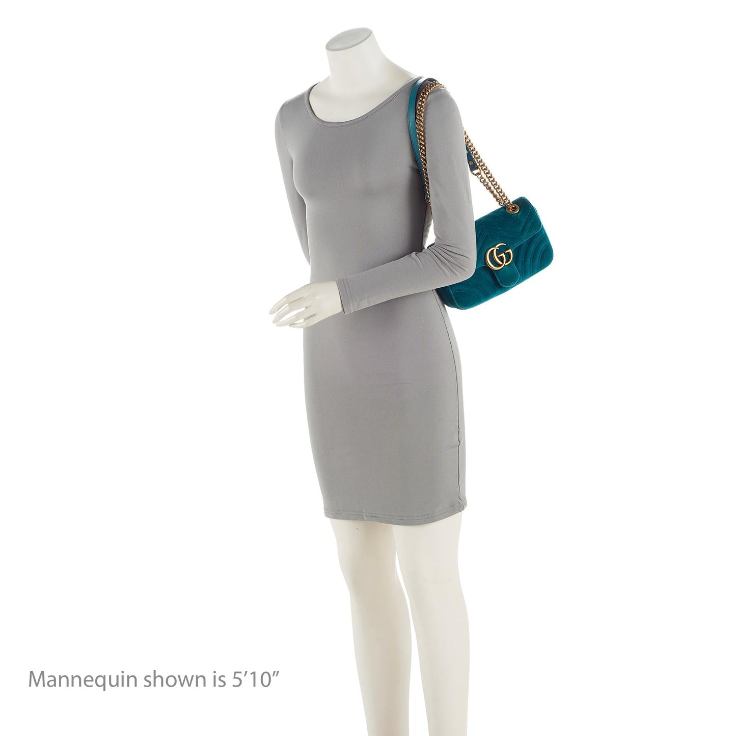 Gucci Matelasse Velvet GG Marmont Mini Flap Bag