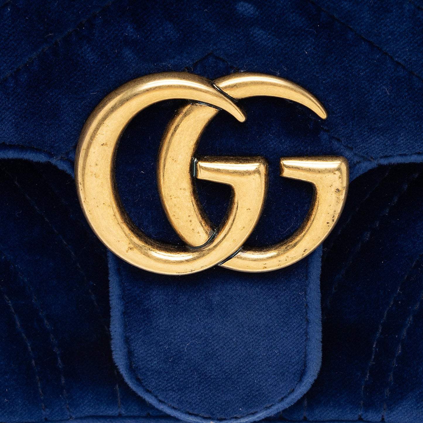 Gucci Matelasse Velvet GG Marmont Mini Flap Bag (SHF-PWuxDi)