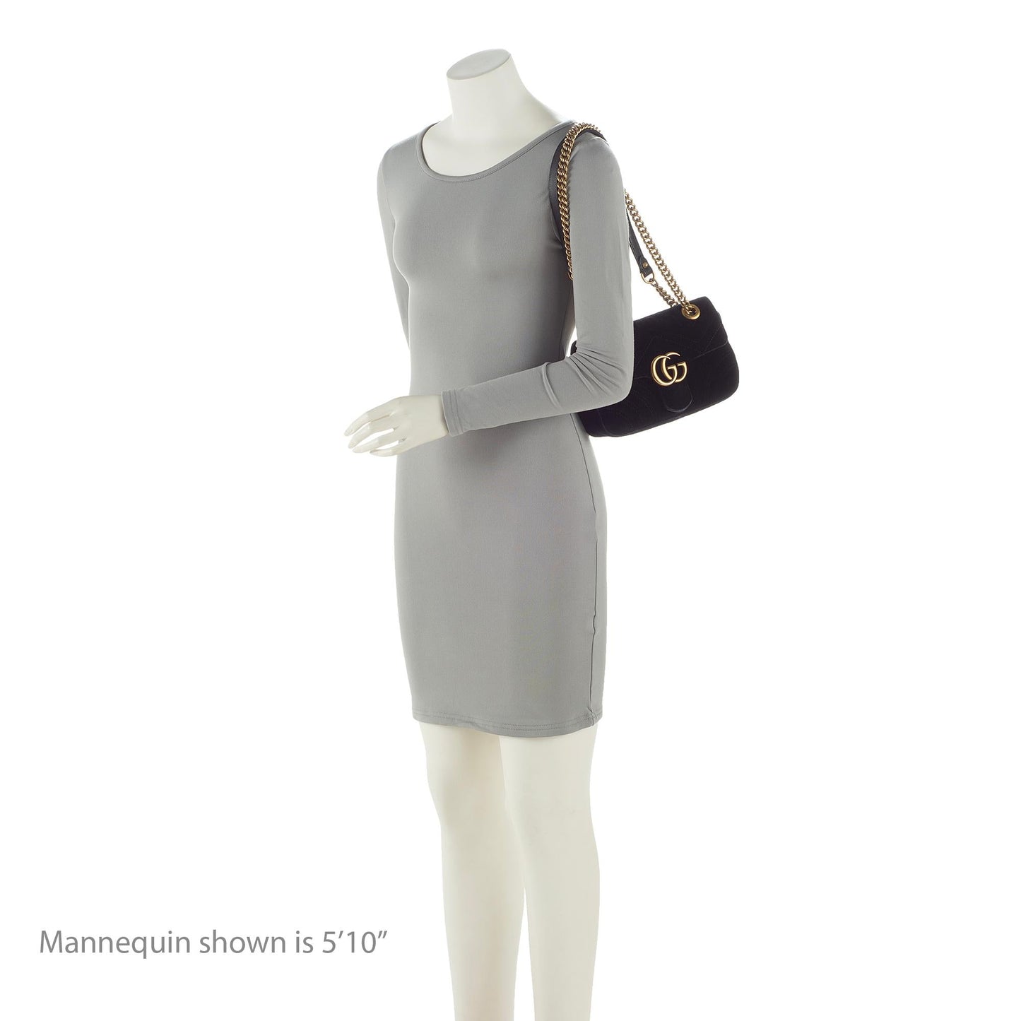Gucci Matelasse Velvet GG Marmont Mini Flap Bag