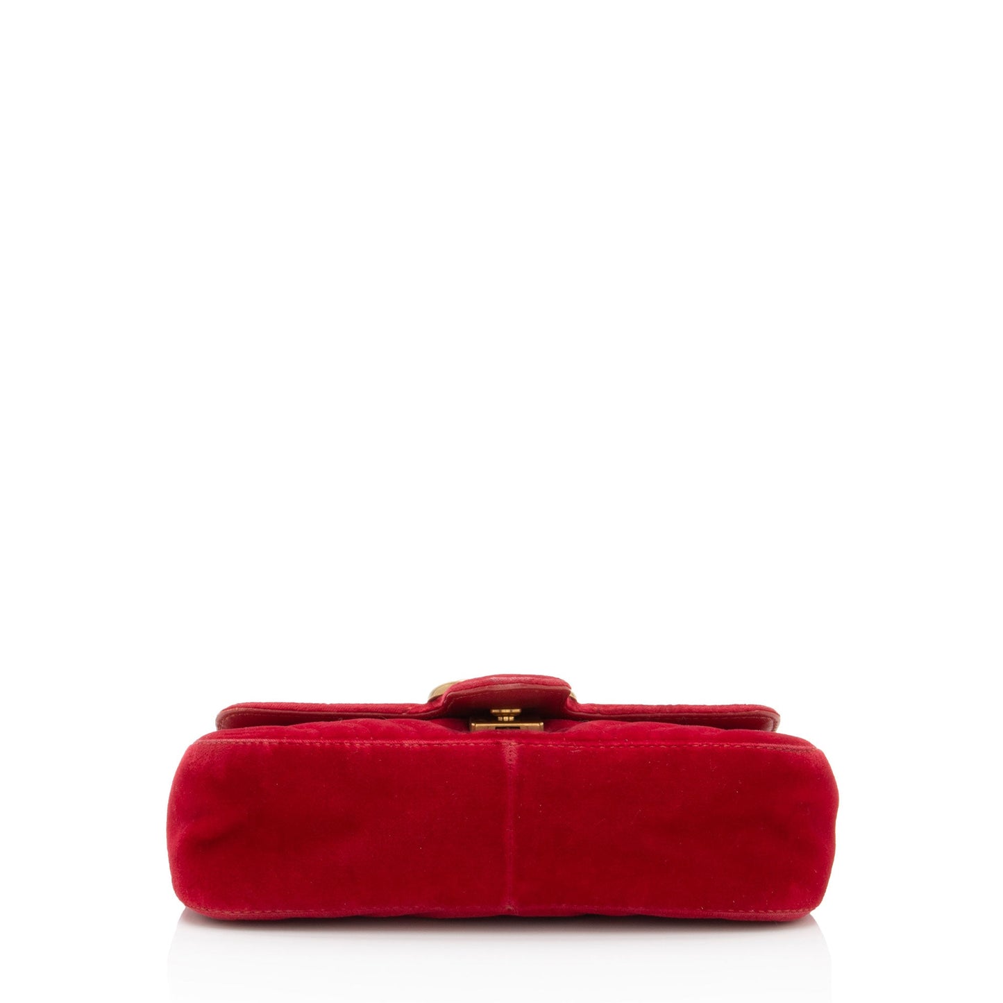 Gucci Matelasse Velvet GG Marmont Mini Flap Bag (SHF-RvBmGH)