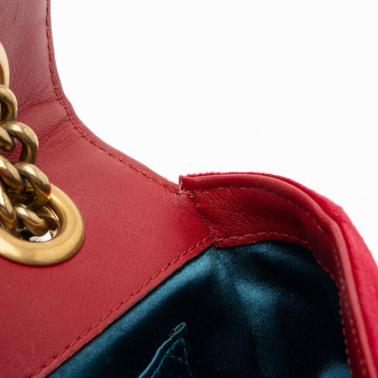 Gucci Matelasse Velvet GG Marmont Mini Flap Bag (SHF-RvBmGH)