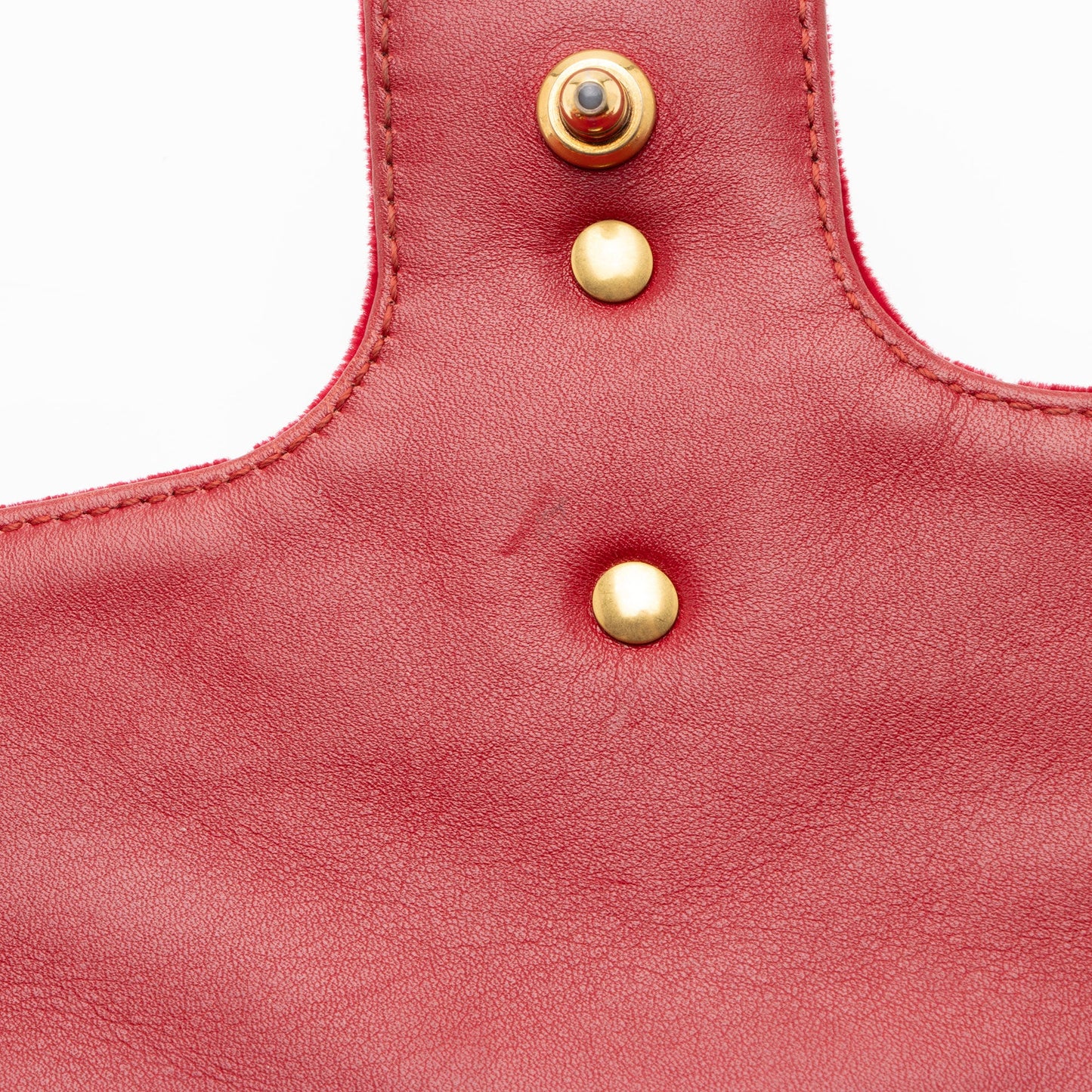 Gucci Matelasse Velvet GG Marmont Mini Flap Bag (SHF-RvBmGH)