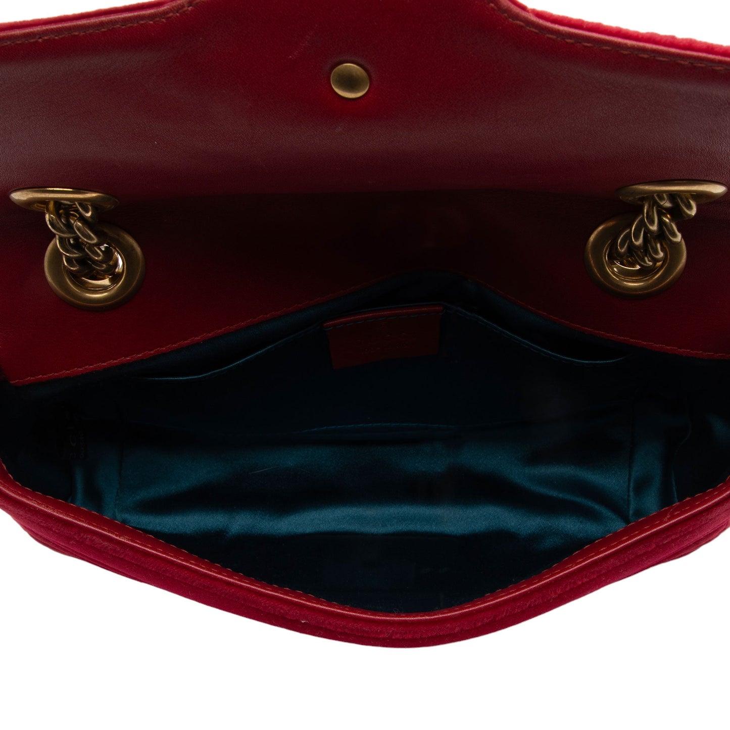 Gucci Matelasse Velvet GG Marmont Mini Flap Bag (SHF-RvBmGH)