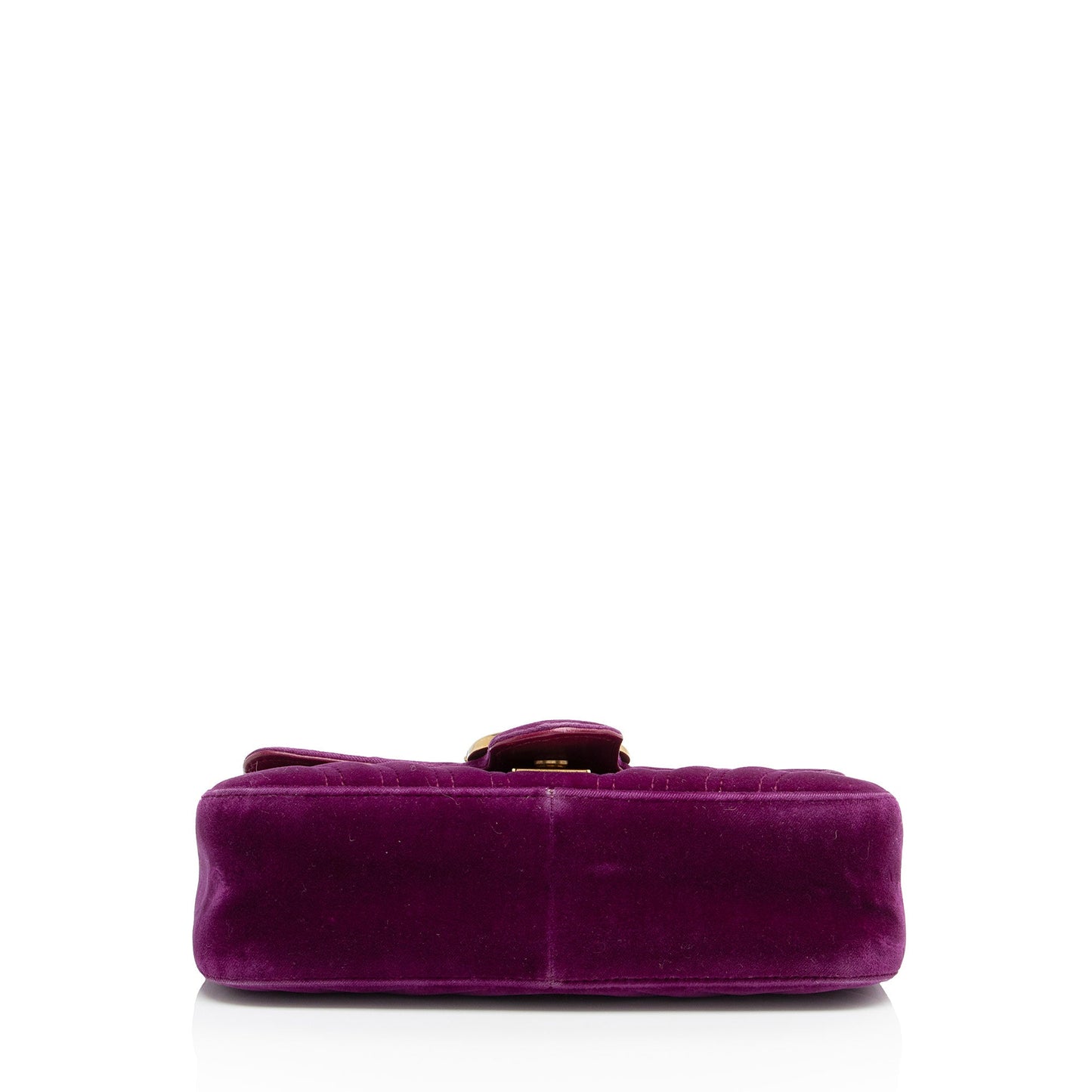 Gucci Matelasse Velvet GG Marmont Mini Flap Bag (SHF-dH4gBl)