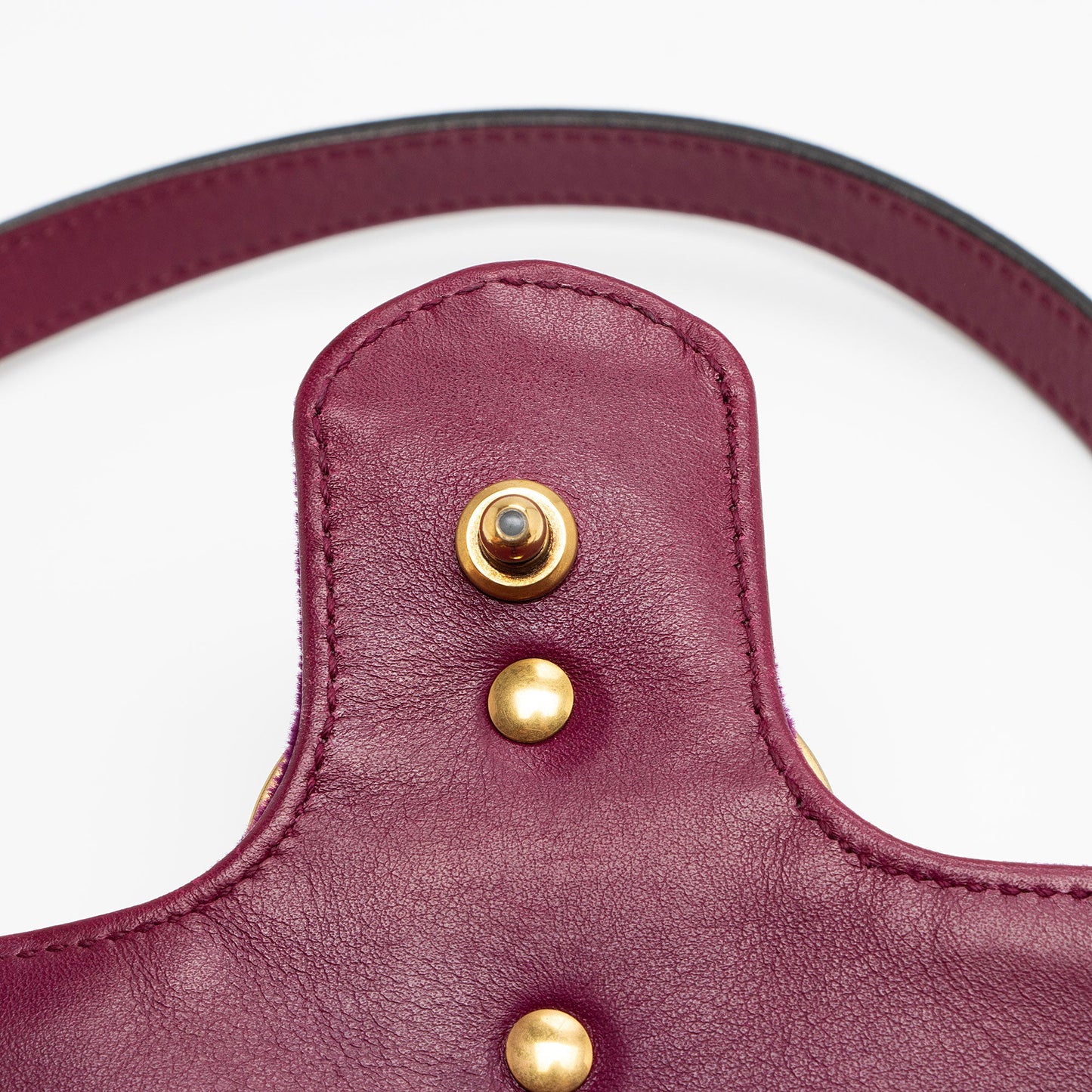 Gucci Matelasse Velvet GG Marmont Mini Flap Bag (SHF-dH4gBl)