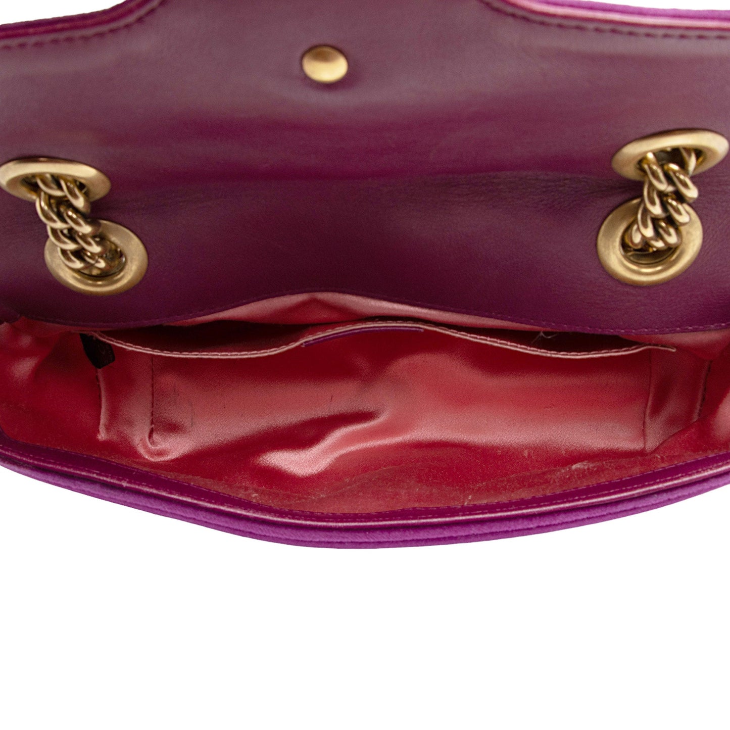 Gucci Matelasse Velvet GG Marmont Mini Flap Bag (SHF-dH4gBl)