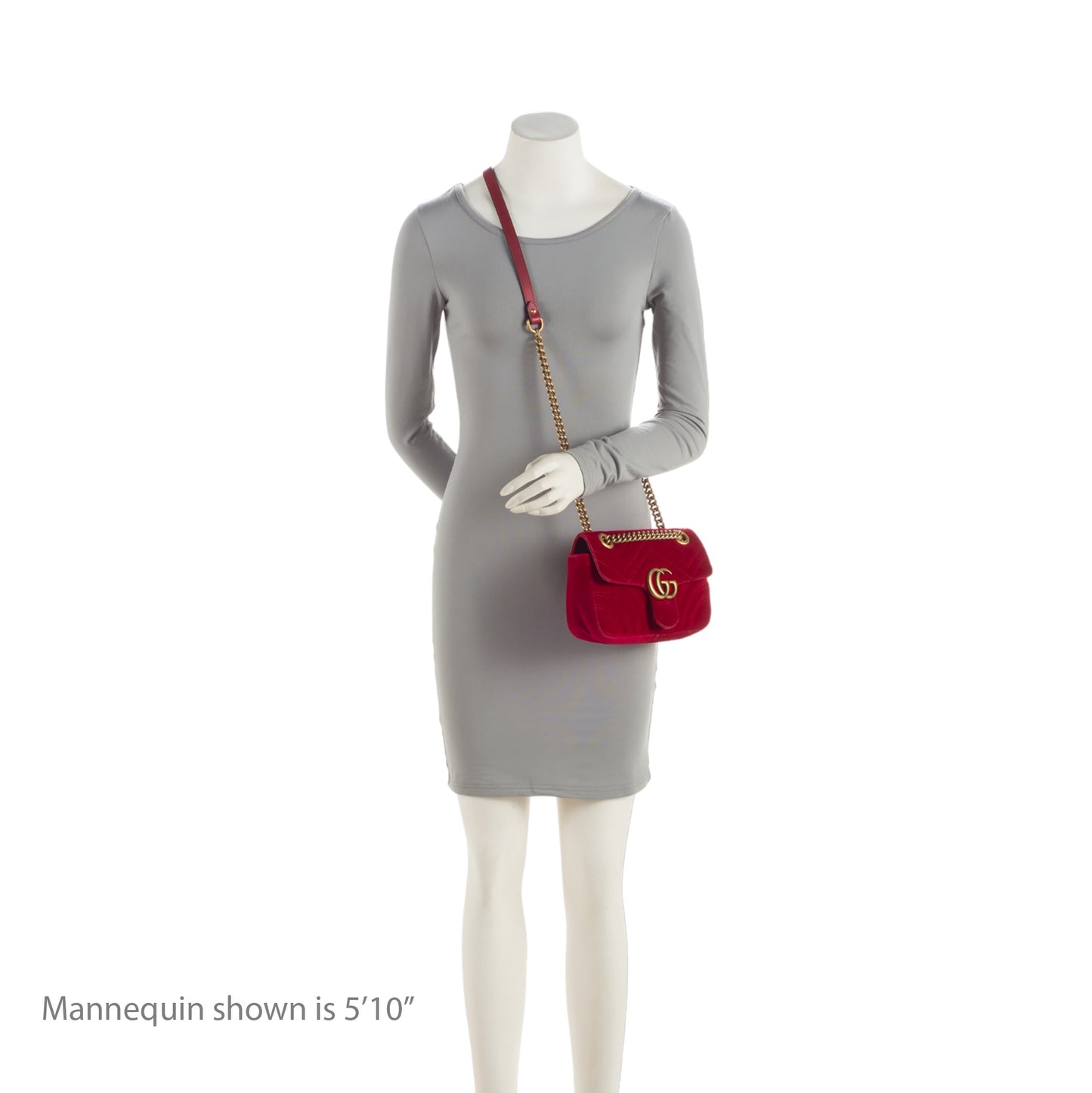 Gucci Matelasse Velvet GG Marmont Mini Flap Bag (SHF-RvBmGH)