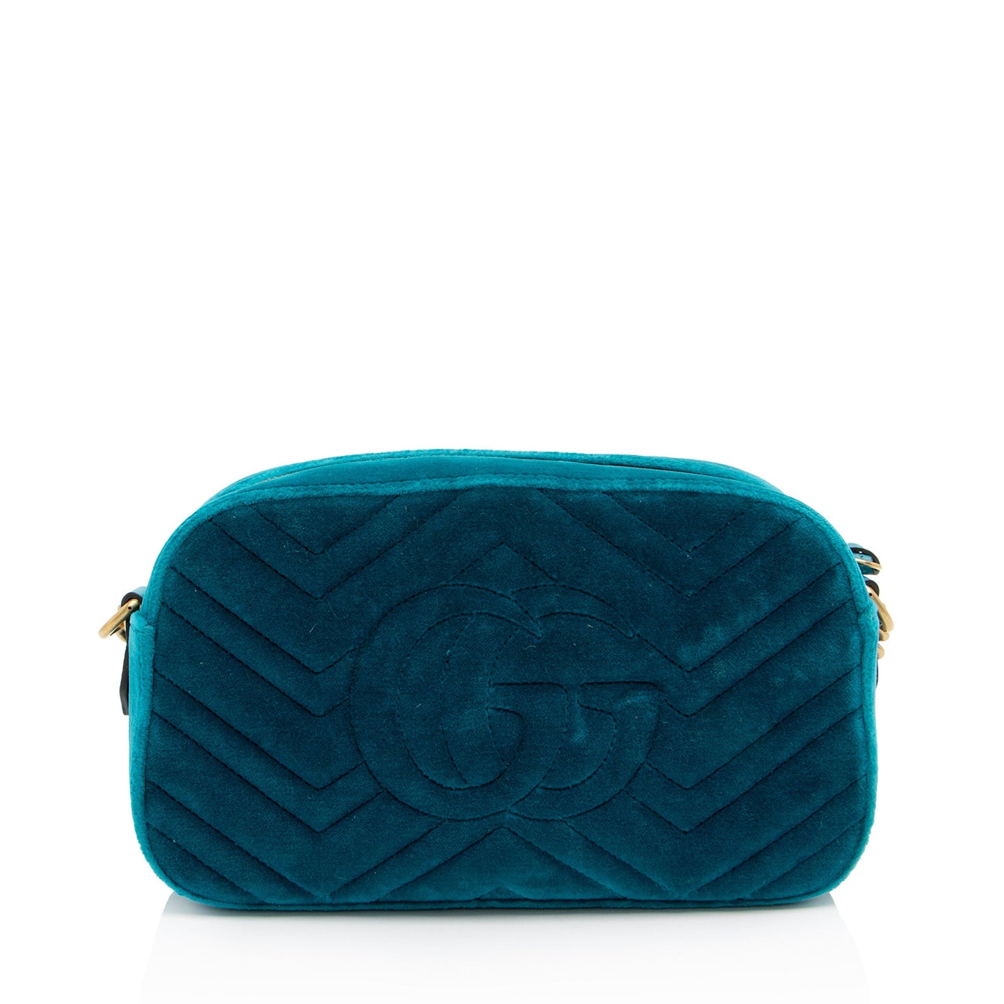 Gucci Matelasse Velvet GG Marmont Small Shoulder Bag (SHF-YA81zd)