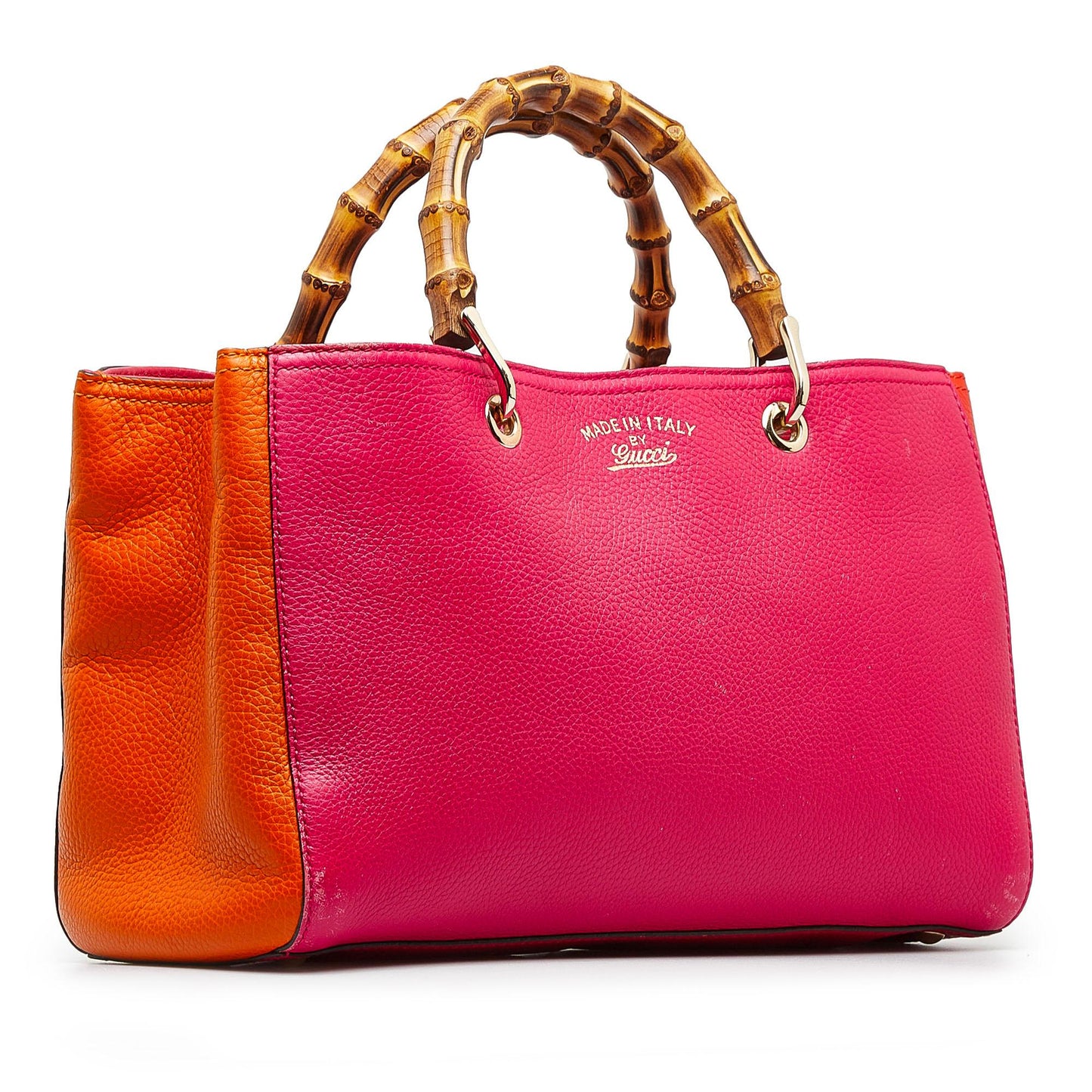 Gucci Medium Bicolor Bamboo Shopper (SHG-Sv82lq)