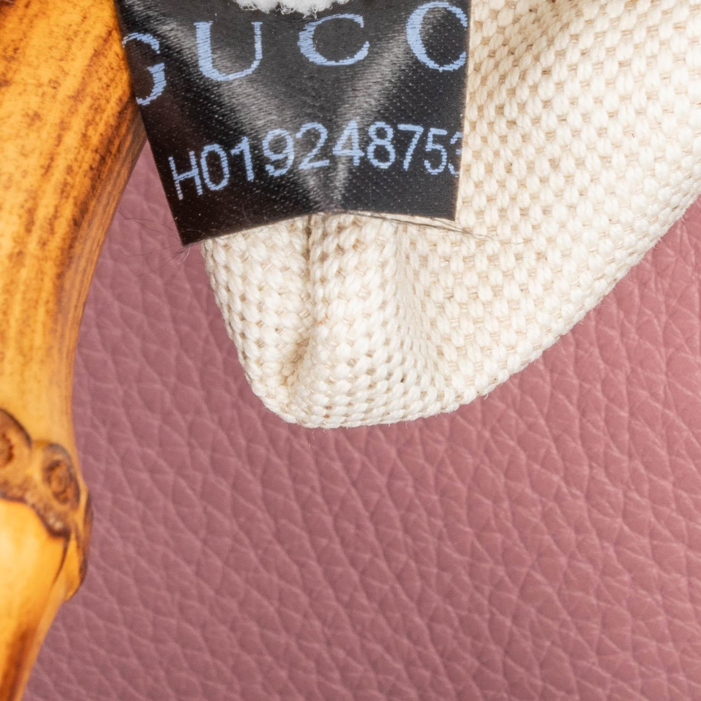 Gucci Medium Bicolor Calfskin Bamboo Shopper Satchel