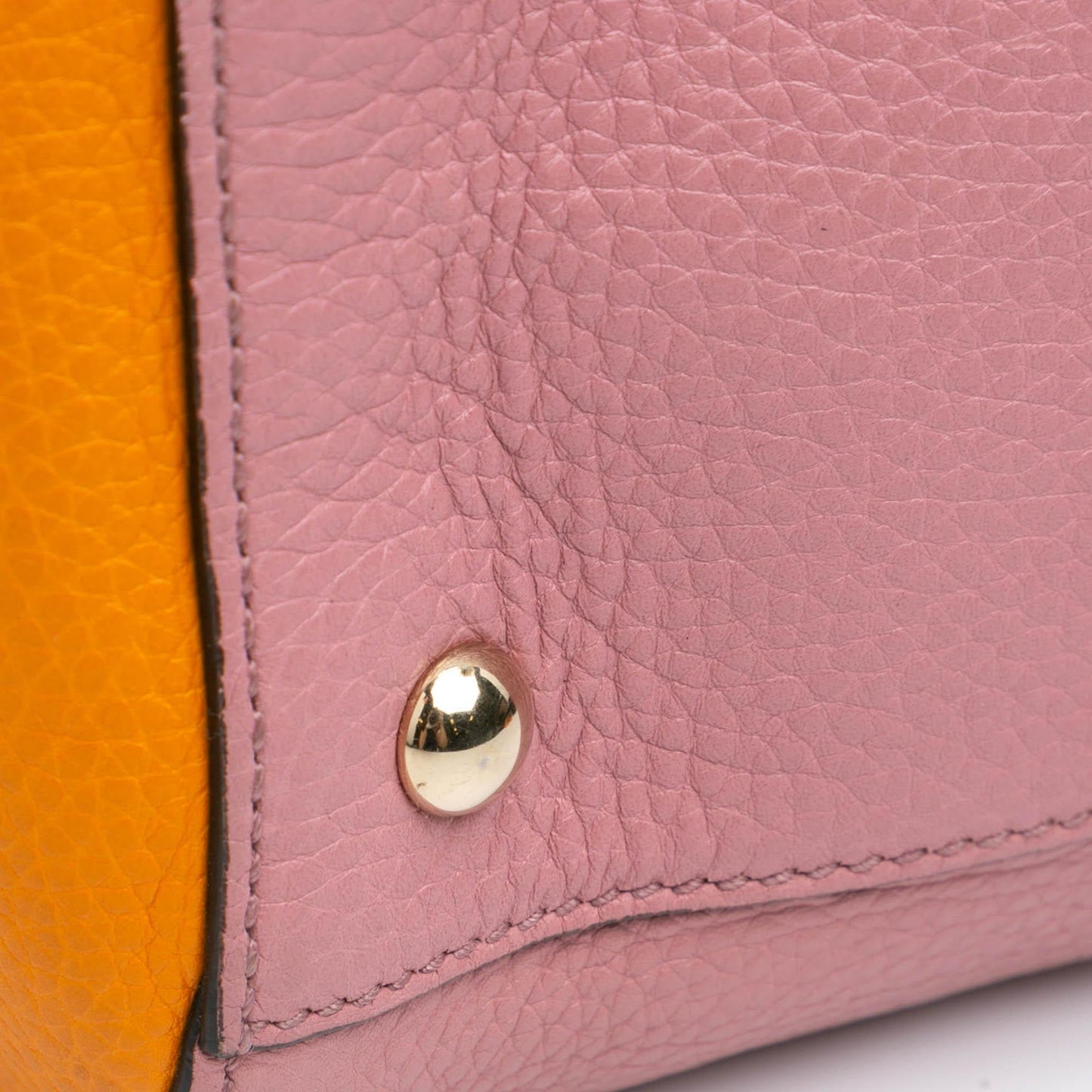 Gucci Medium Bicolor Calfskin Bamboo Shopper Satchel