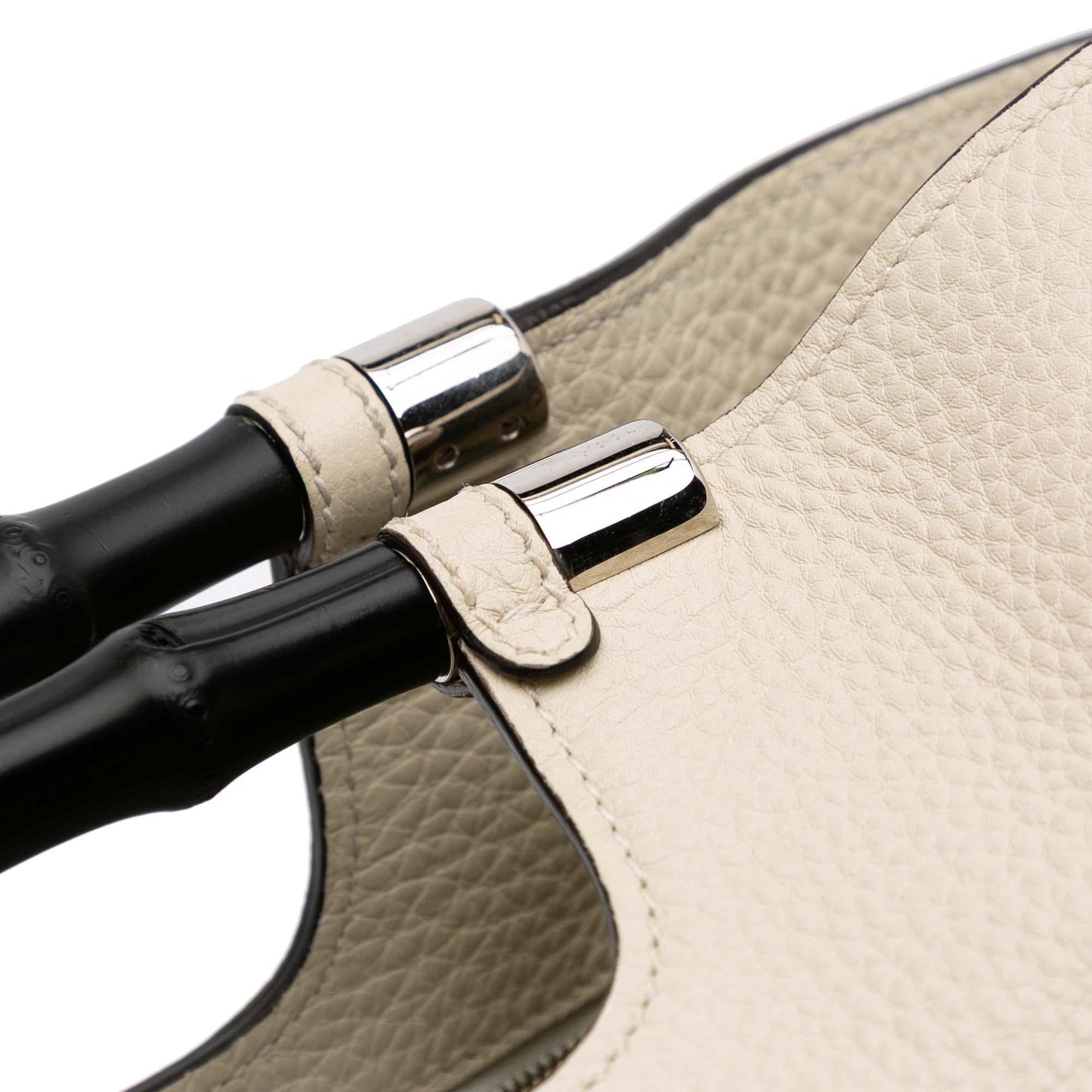 Gucci Medium Calfskin Bamboo Daily Shopper Satchel