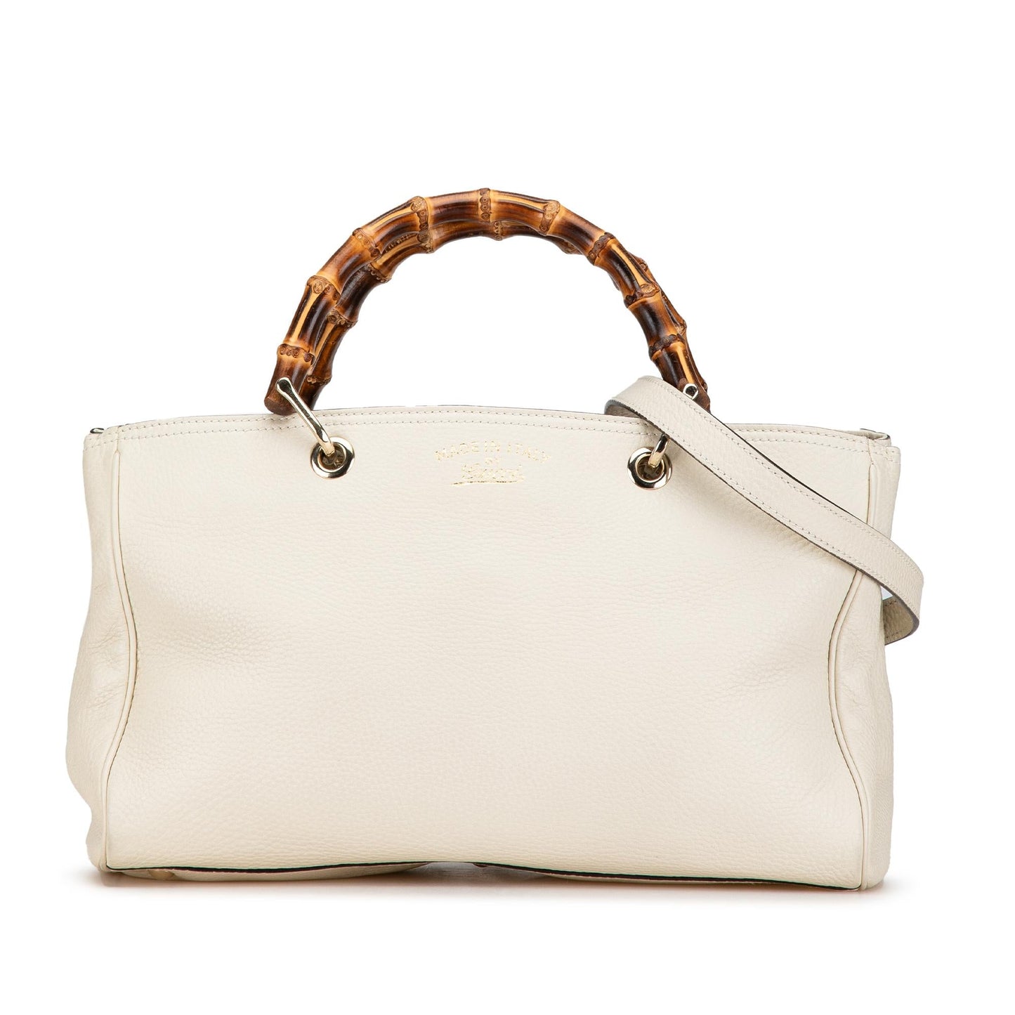 Gucci Medium Calfskin Bamboo Shopper Satchel (SHG-W4g9o3)