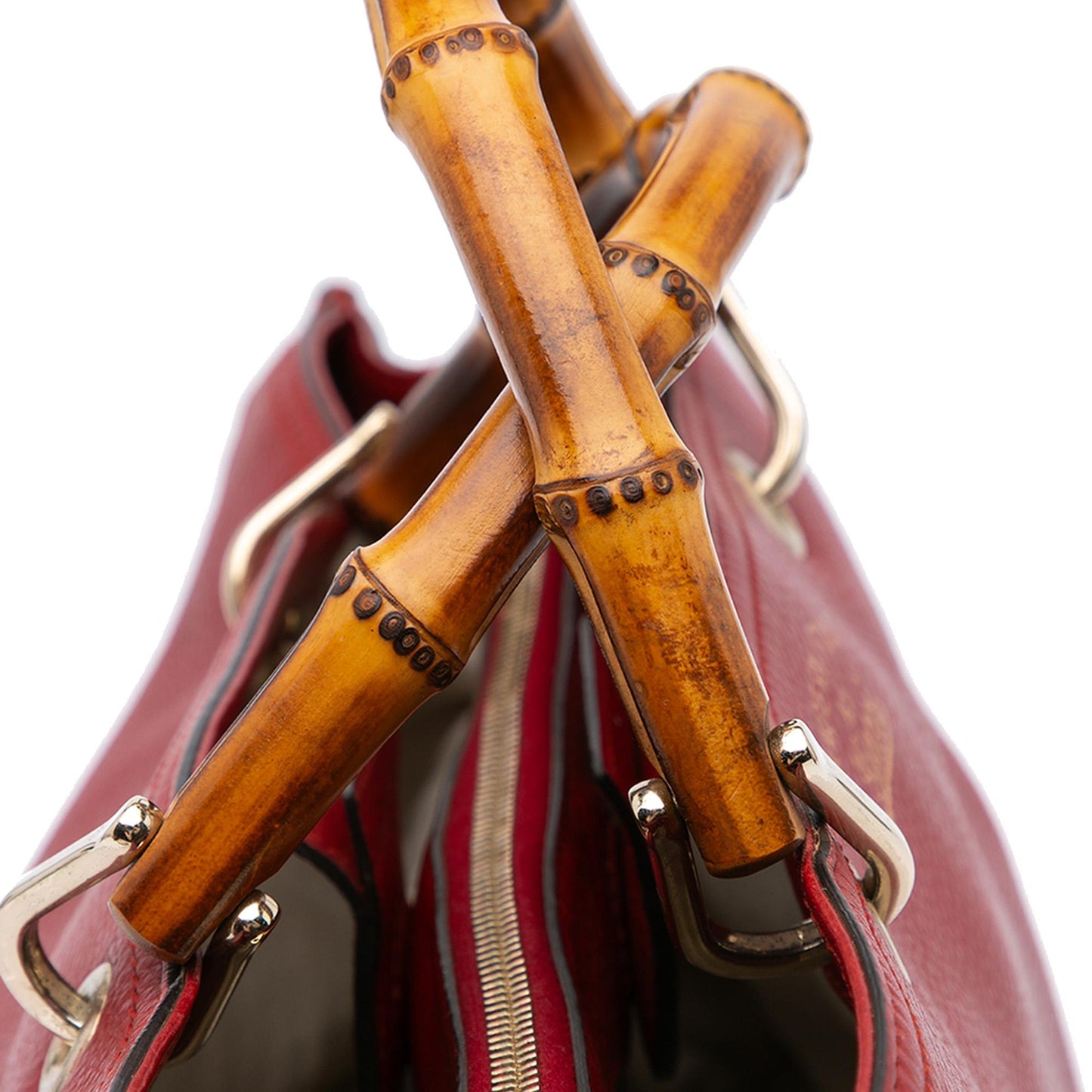 Gucci Medium Calfskin Bamboo Shopper Satchel