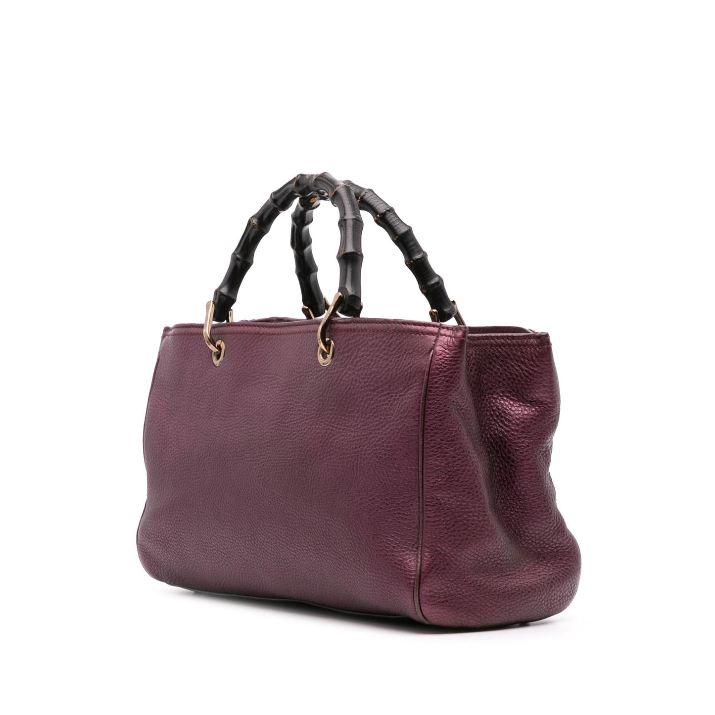Gucci Medium Calfskin Bamboo Shopper Satchel