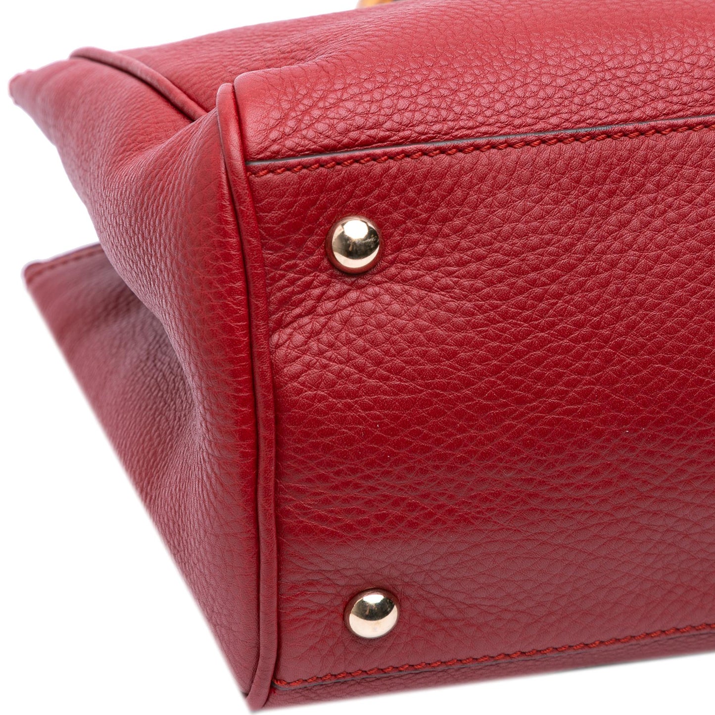 Gucci Medium Calfskin Bamboo Shopper Satchel