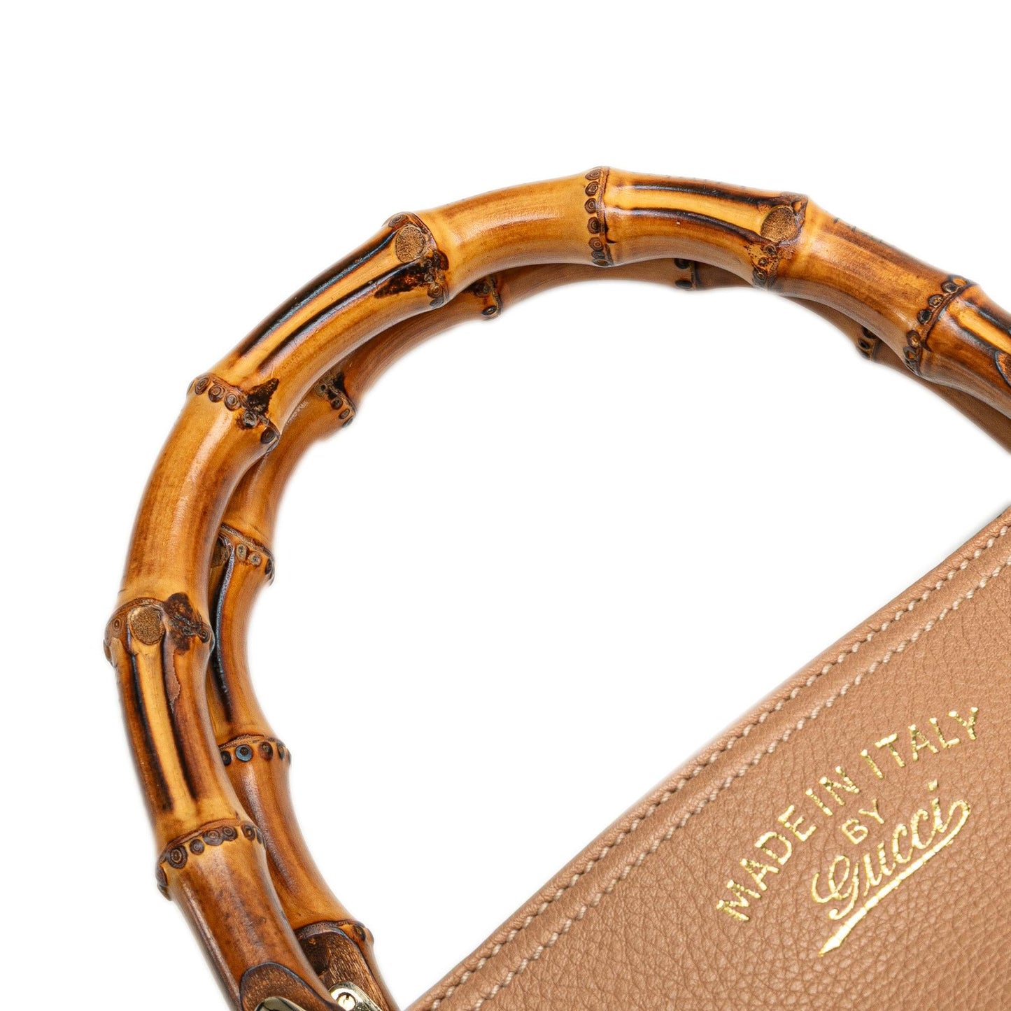 Gucci Medium Calfskin Bamboo Shopper Satchel