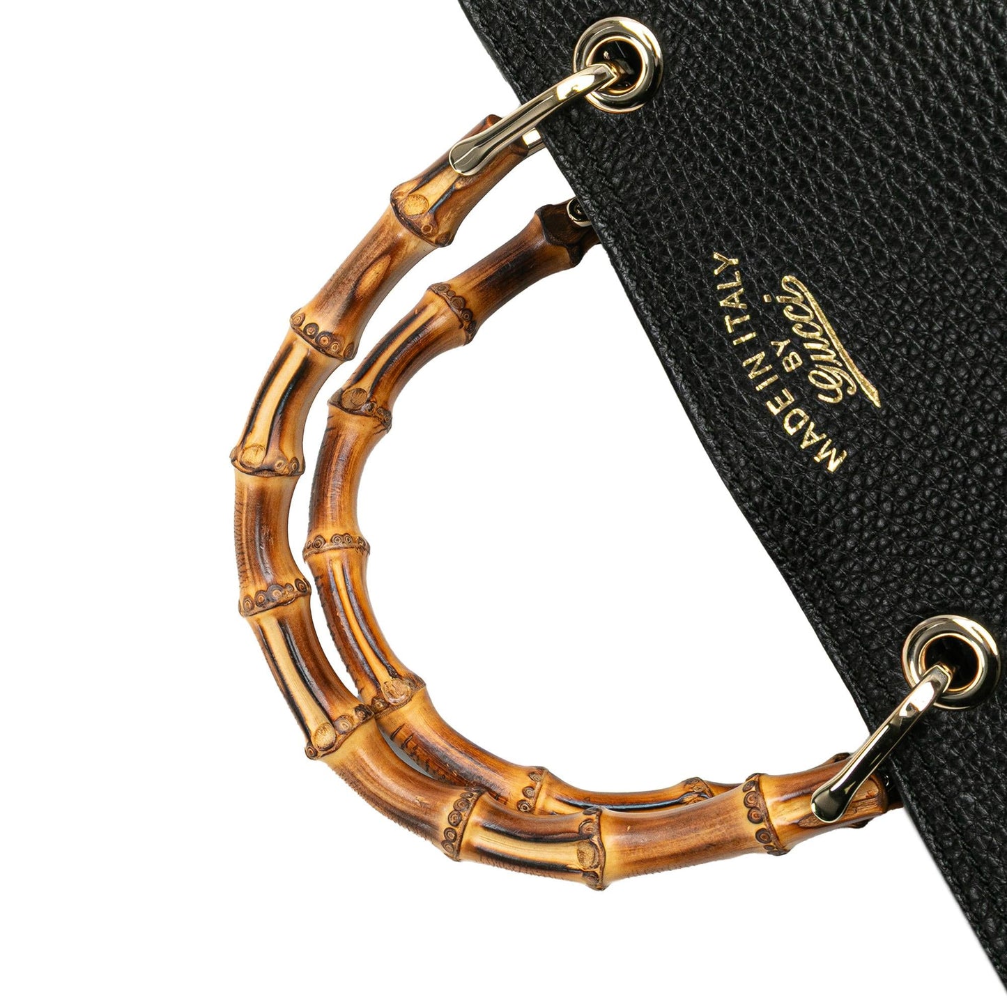 Gucci Medium Calfskin Bamboo Shopper Satchel