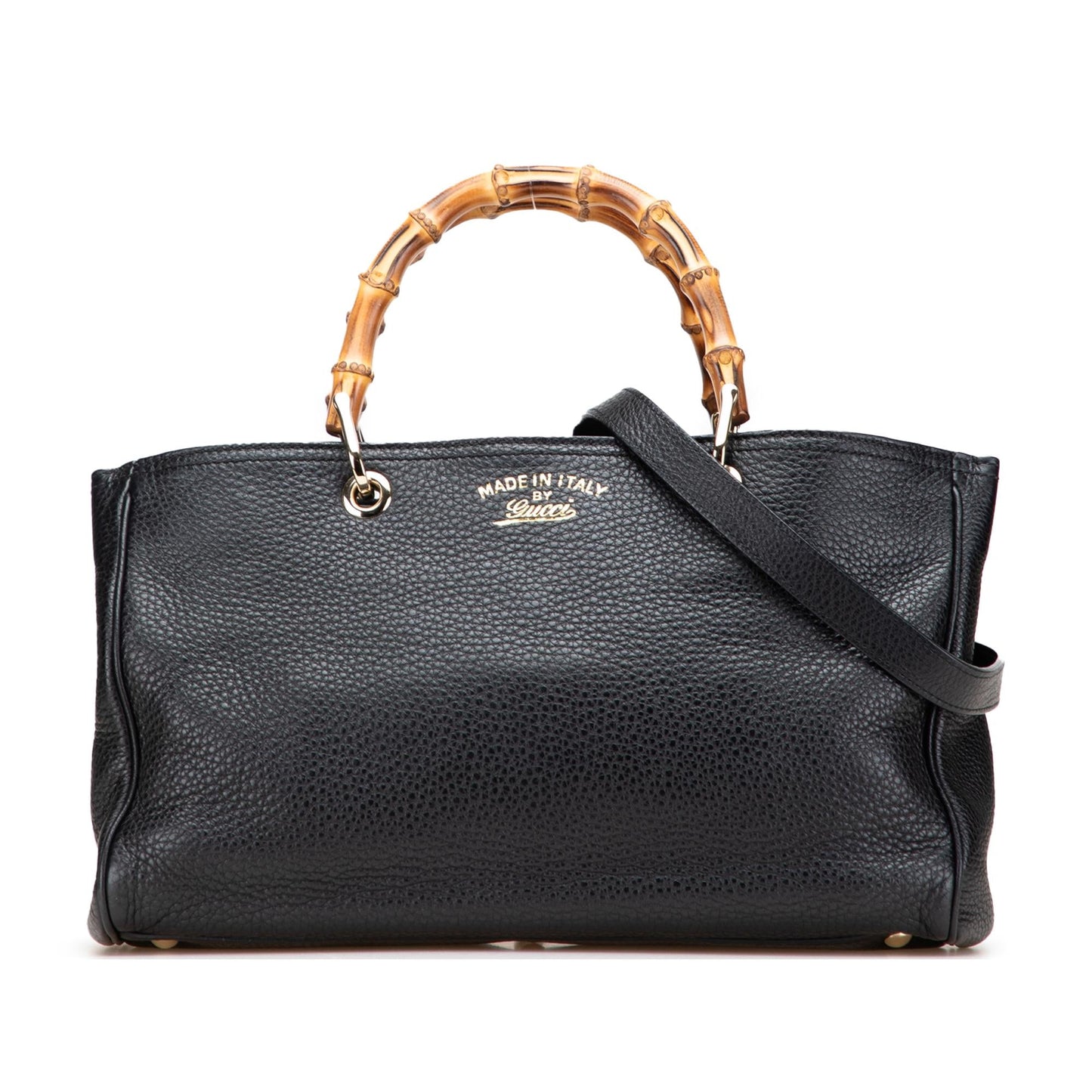Gucci Medium Calfskin Bamboo Shopper Satchel