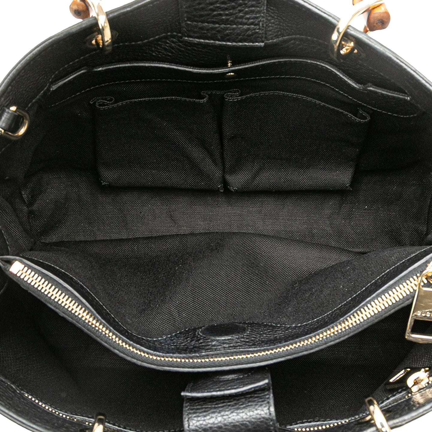 Gucci Medium Calfskin Bamboo Shopper Satchel