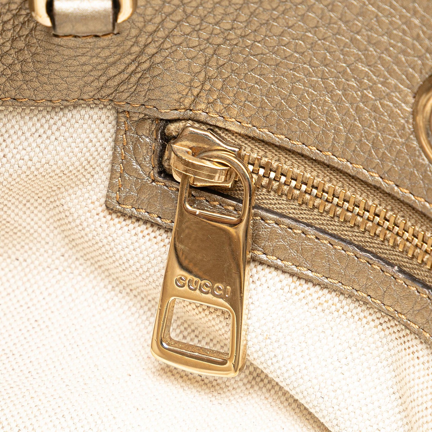Gucci Medium Calfskin Bamboo Shopper Satchel