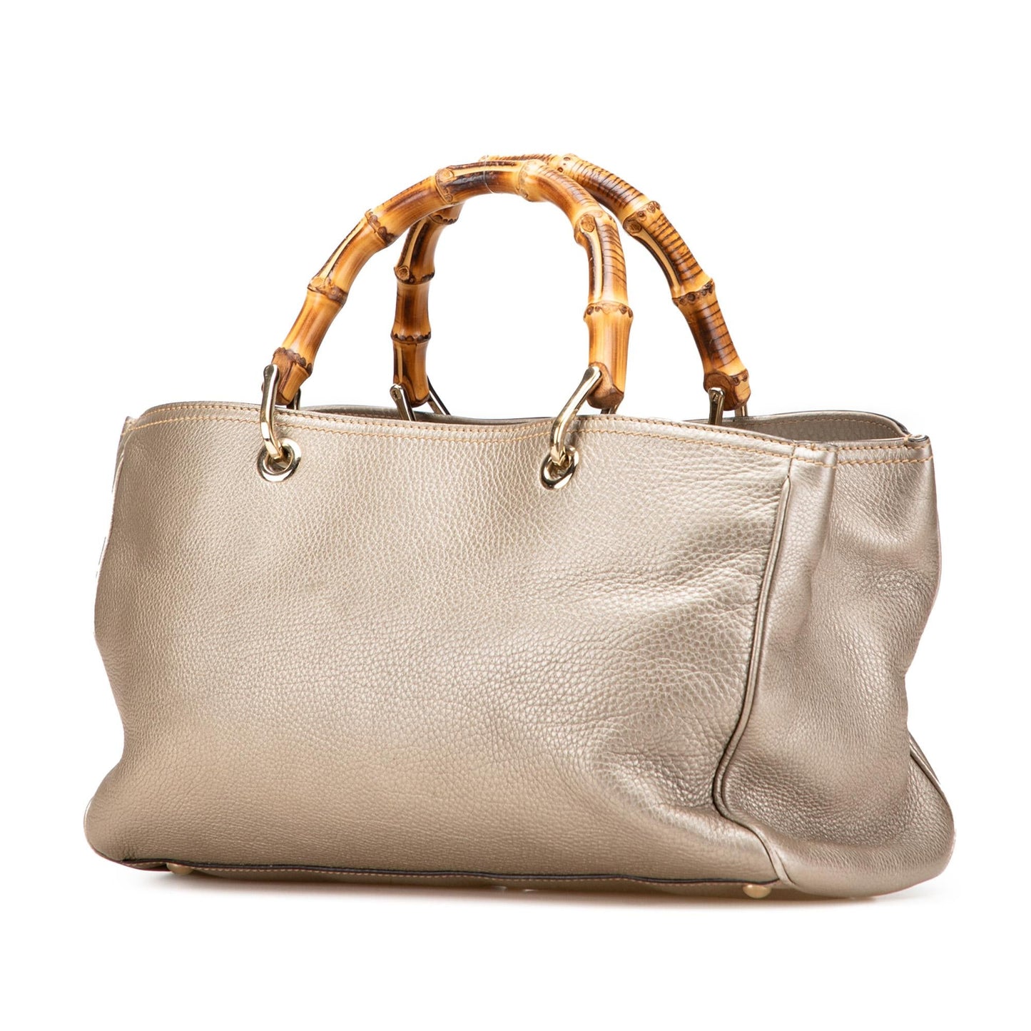 Gucci Medium Calfskin Bamboo Shopper Satchel