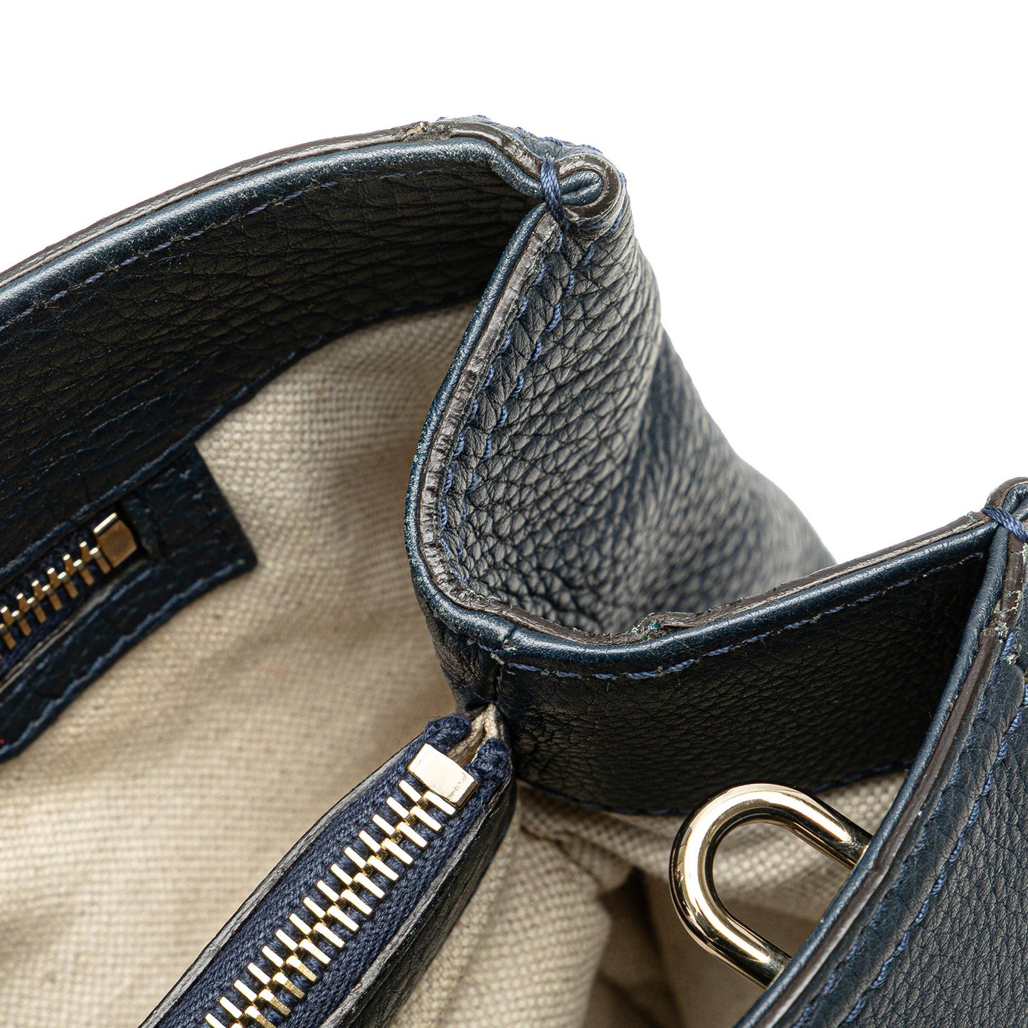 Gucci Medium Calfskin Bamboo Shopper Satchel