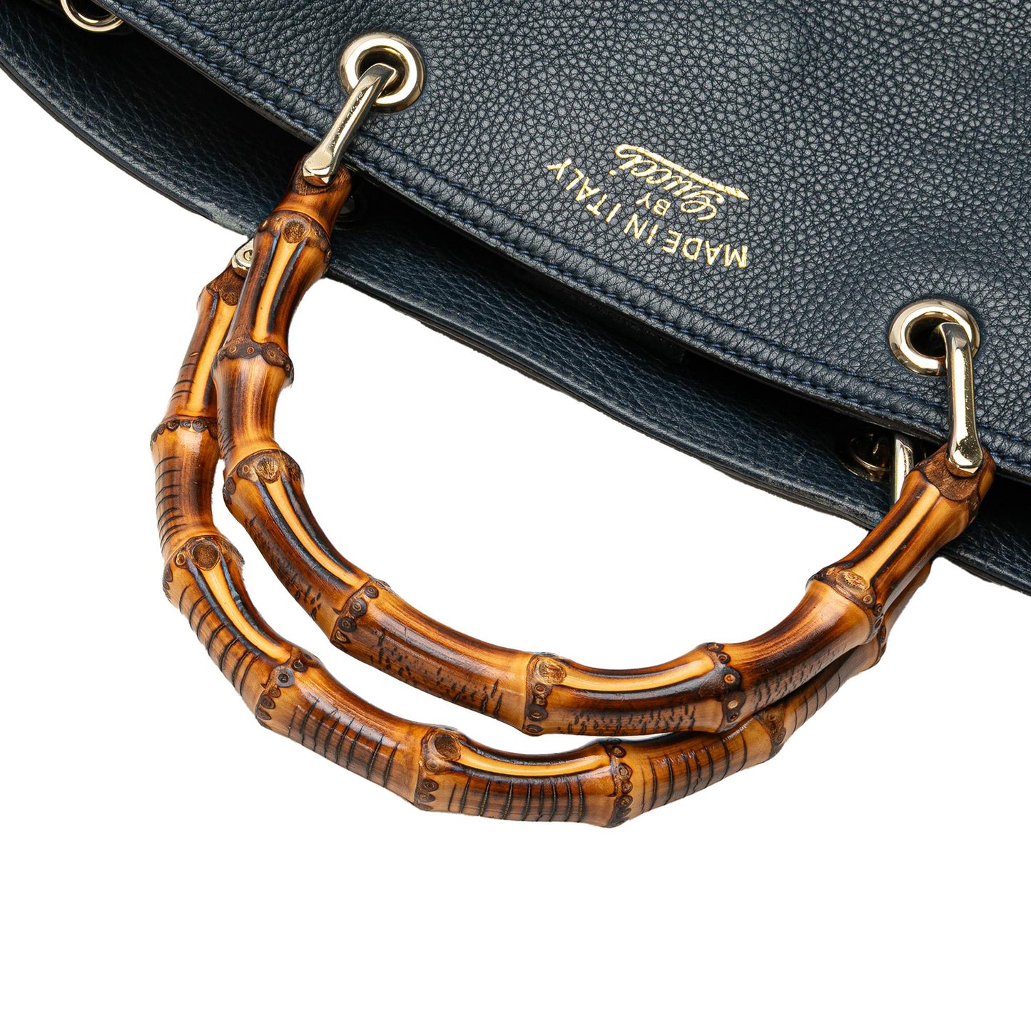 Gucci Medium Calfskin Bamboo Shopper Satchel