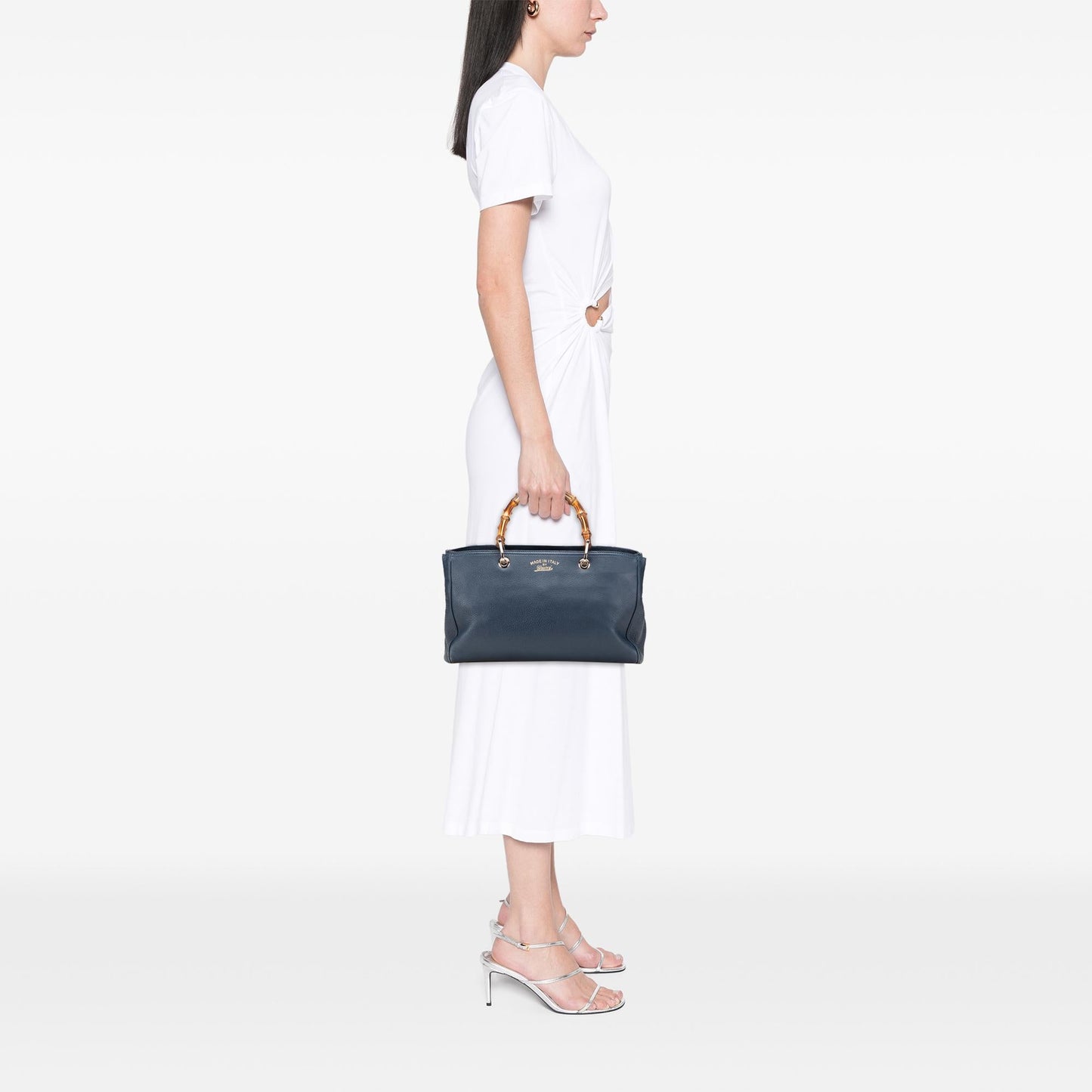 Gucci Medium Calfskin Bamboo Shopper Satchel