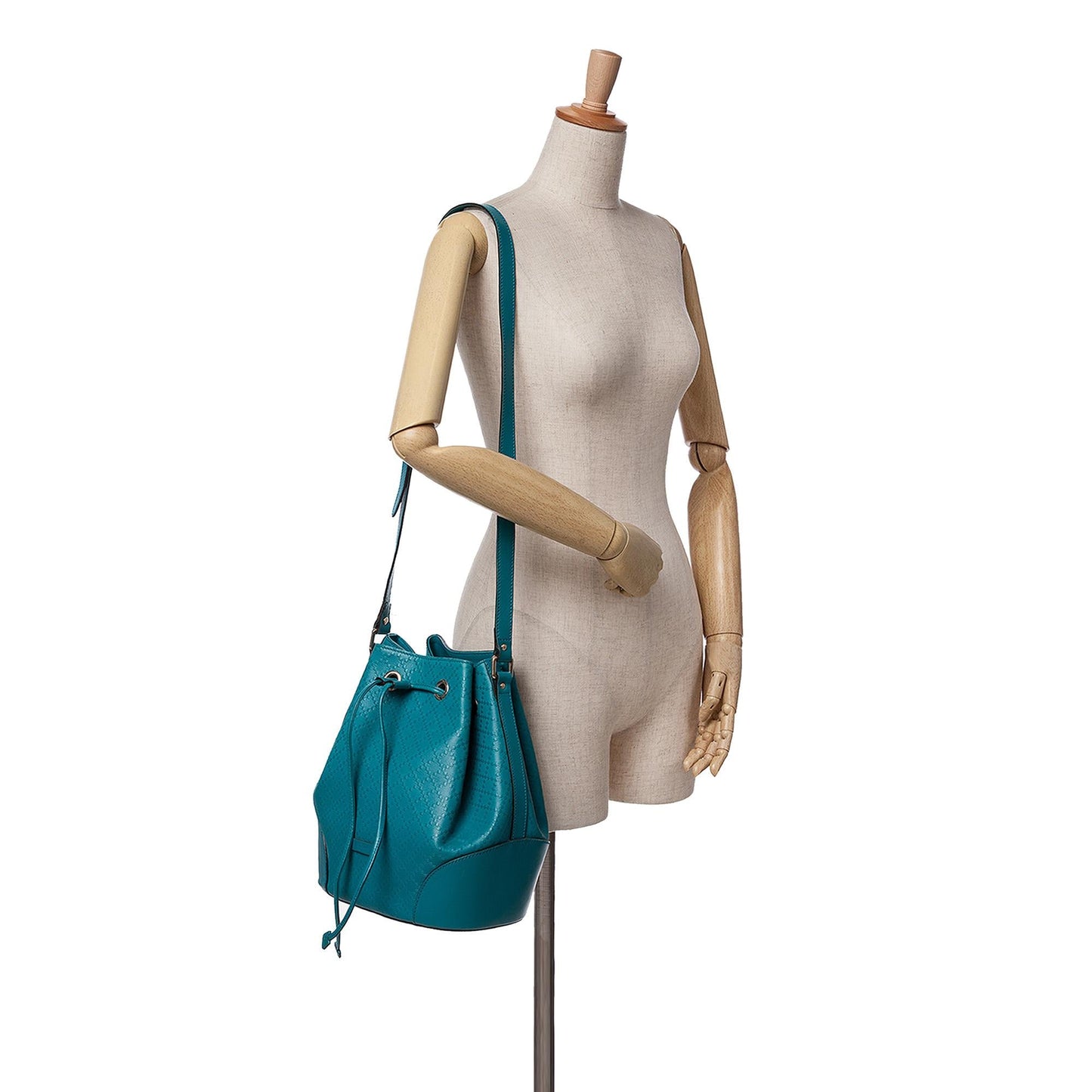 Gucci Medium Calfskin Bright Diamante Bucket