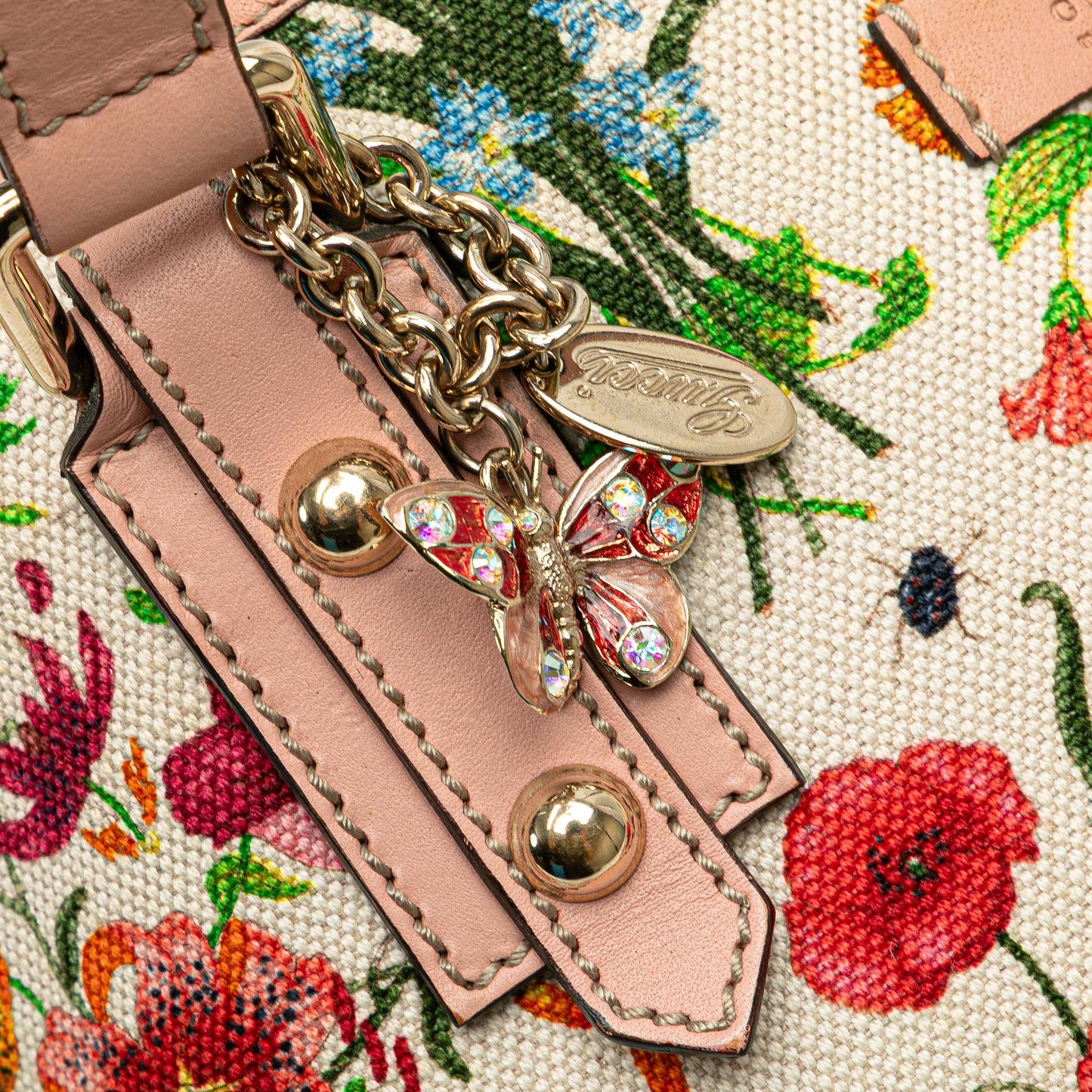 Gucci Medium Canvas Flora Jolicoeur Tote