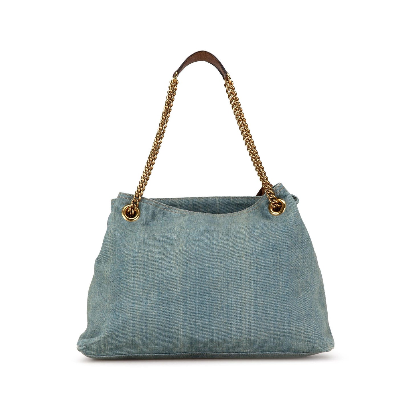Gucci Medium Denim Soho Chain Tote (SHG-HWzqzR)