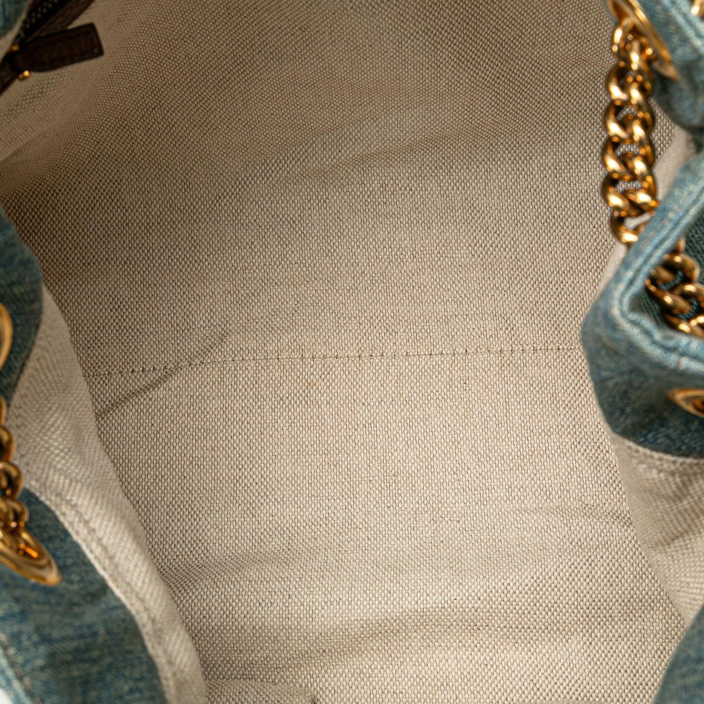 Gucci Medium Denim Soho Chain Tote (SHG-HWzqzR)