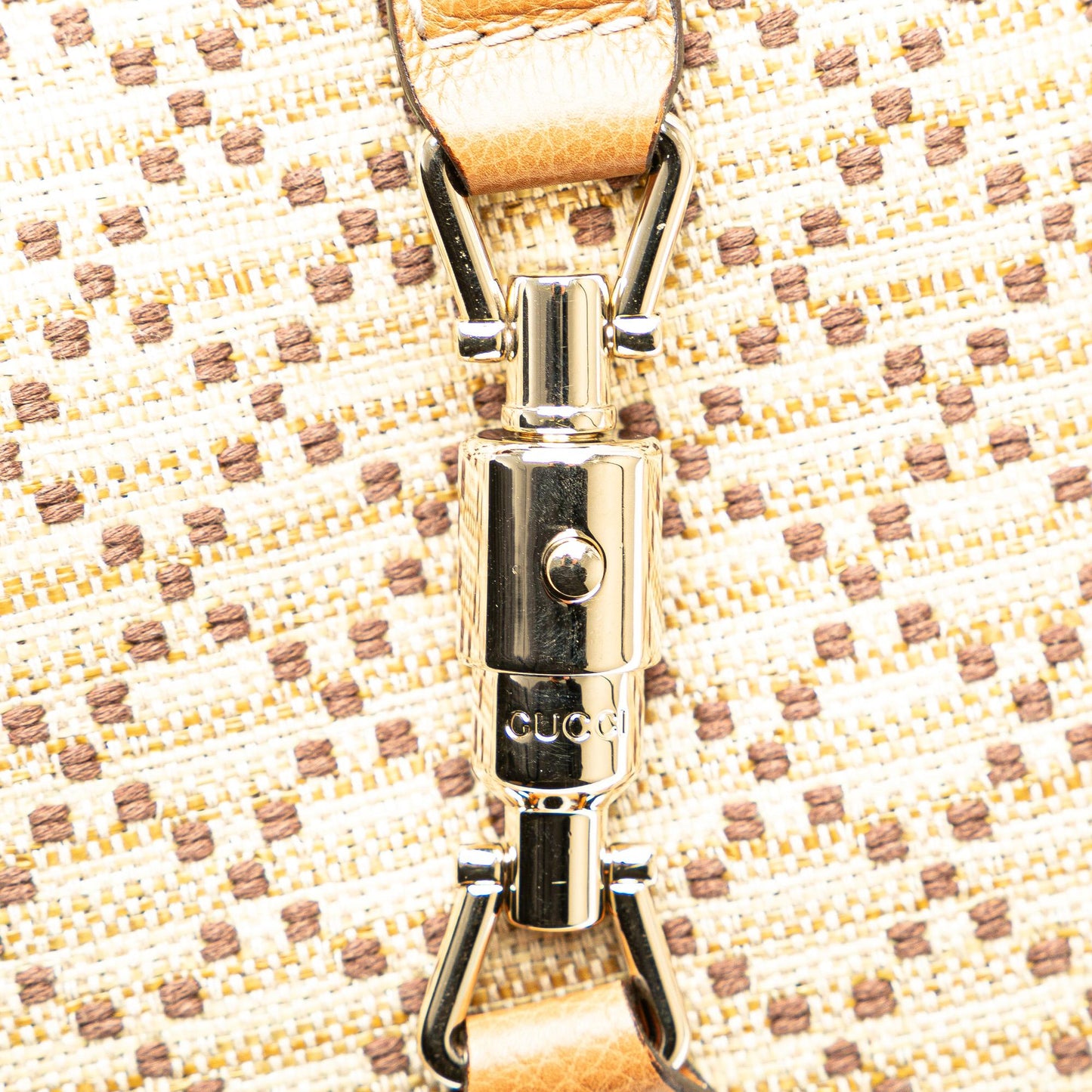 Gucci Medium Diamante Canvas New Jackie Satchel (SHG-dVxme5)