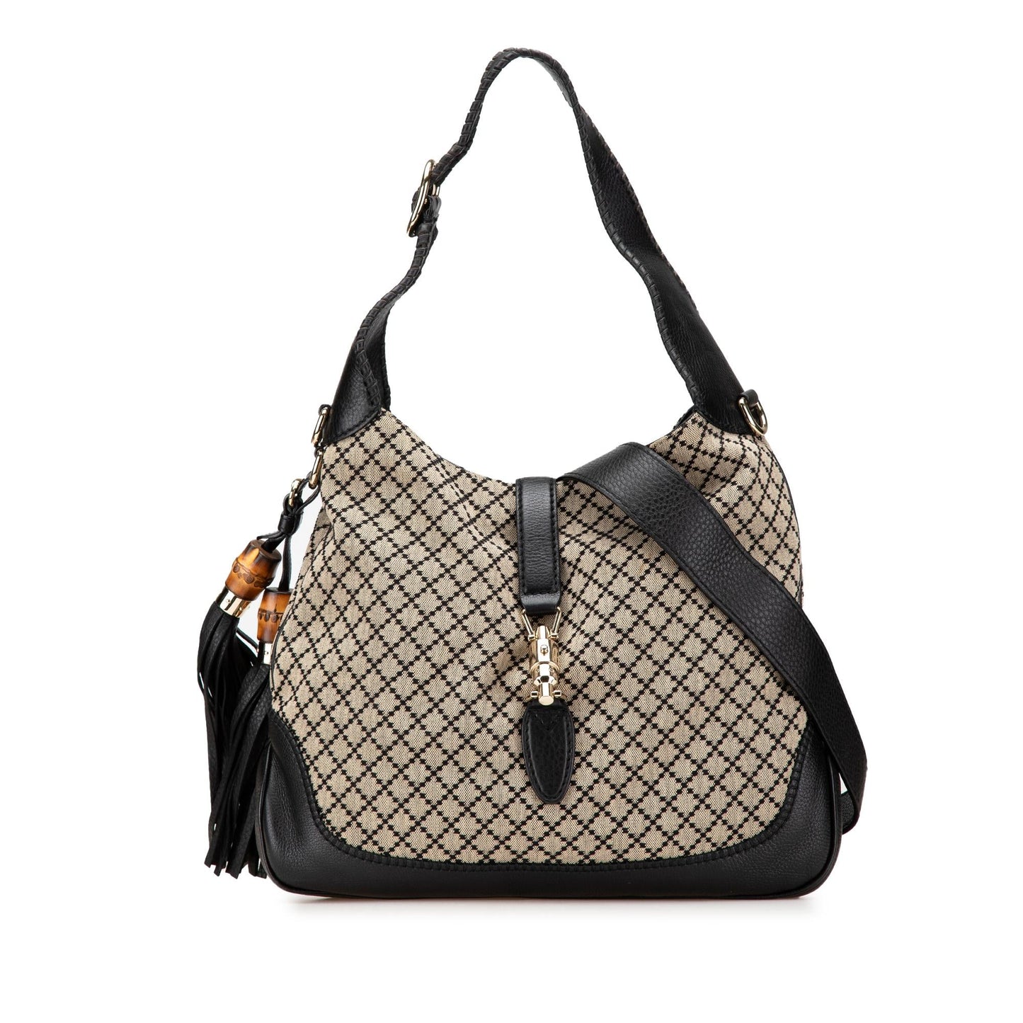 Gucci Medium Diamante Canvas New Jackie Satchel